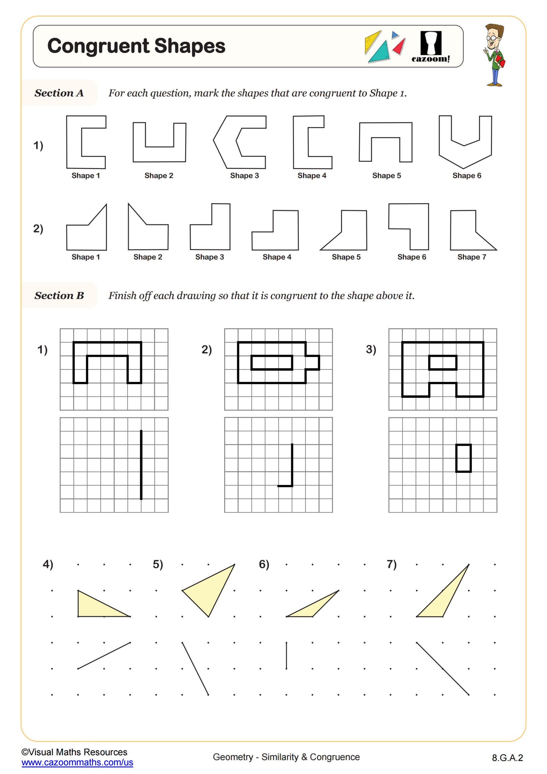 Preview of Congruent Shapes