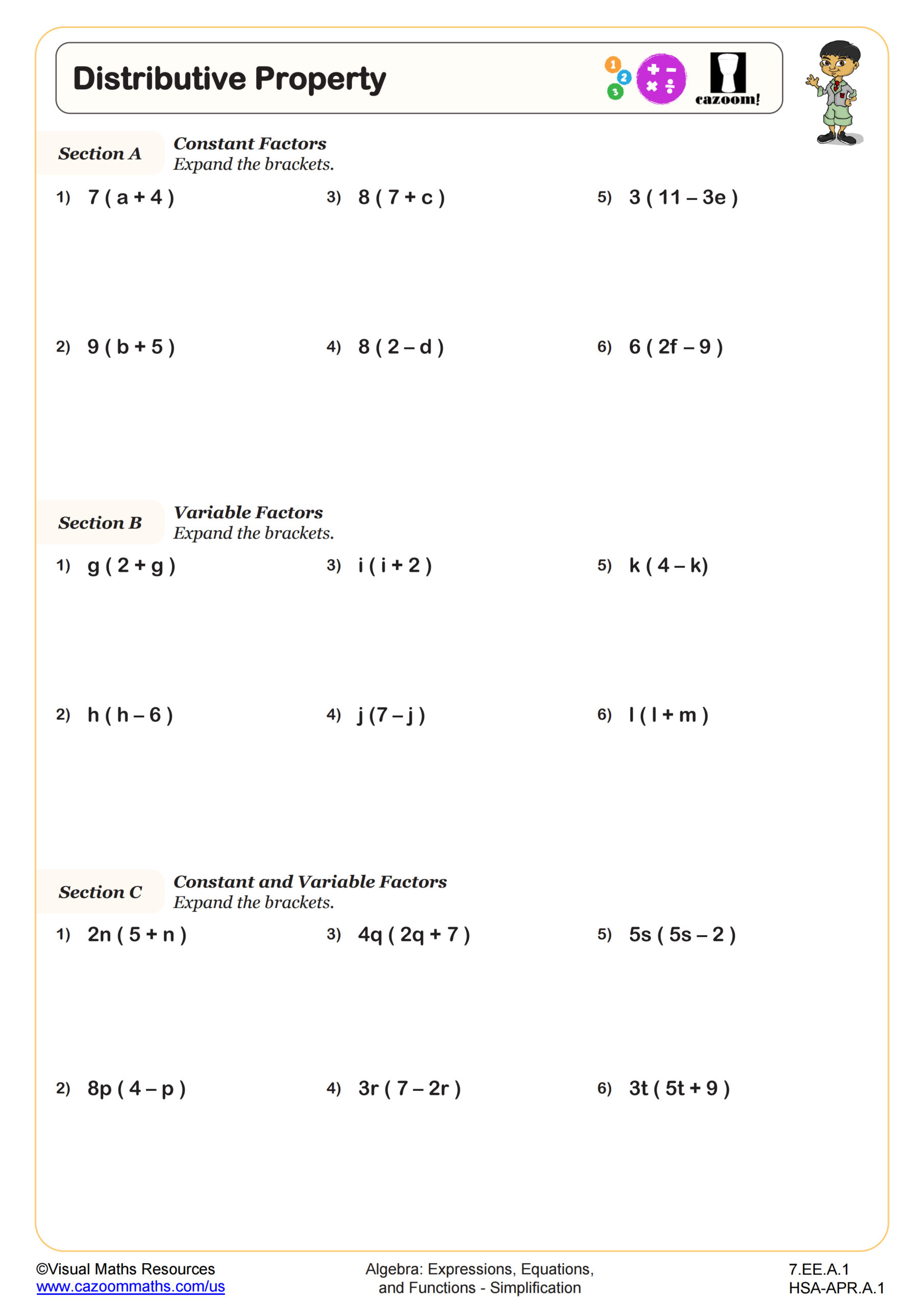 Preview of Distributive Property
