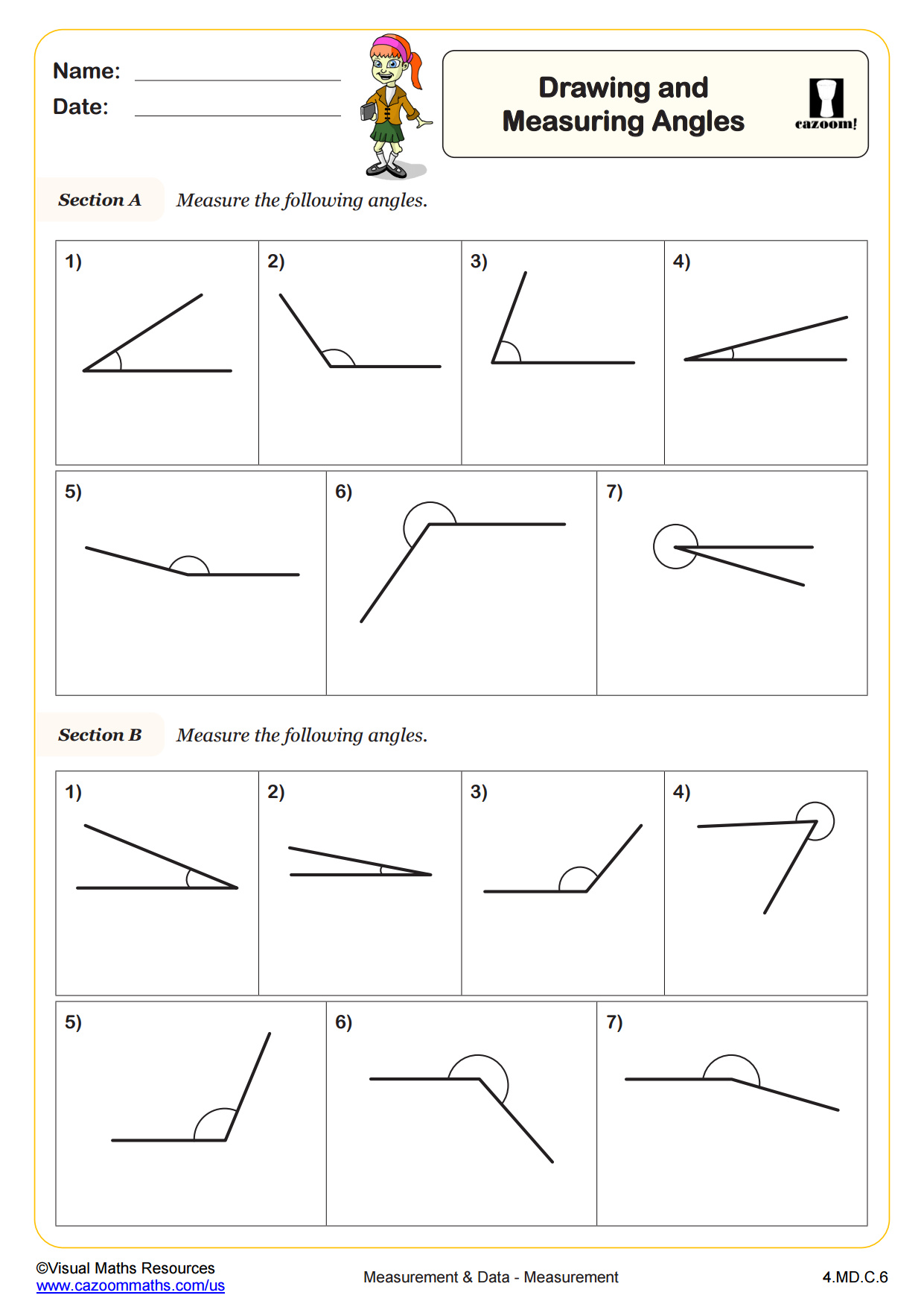 Preview of Drawing and Measuring Angles