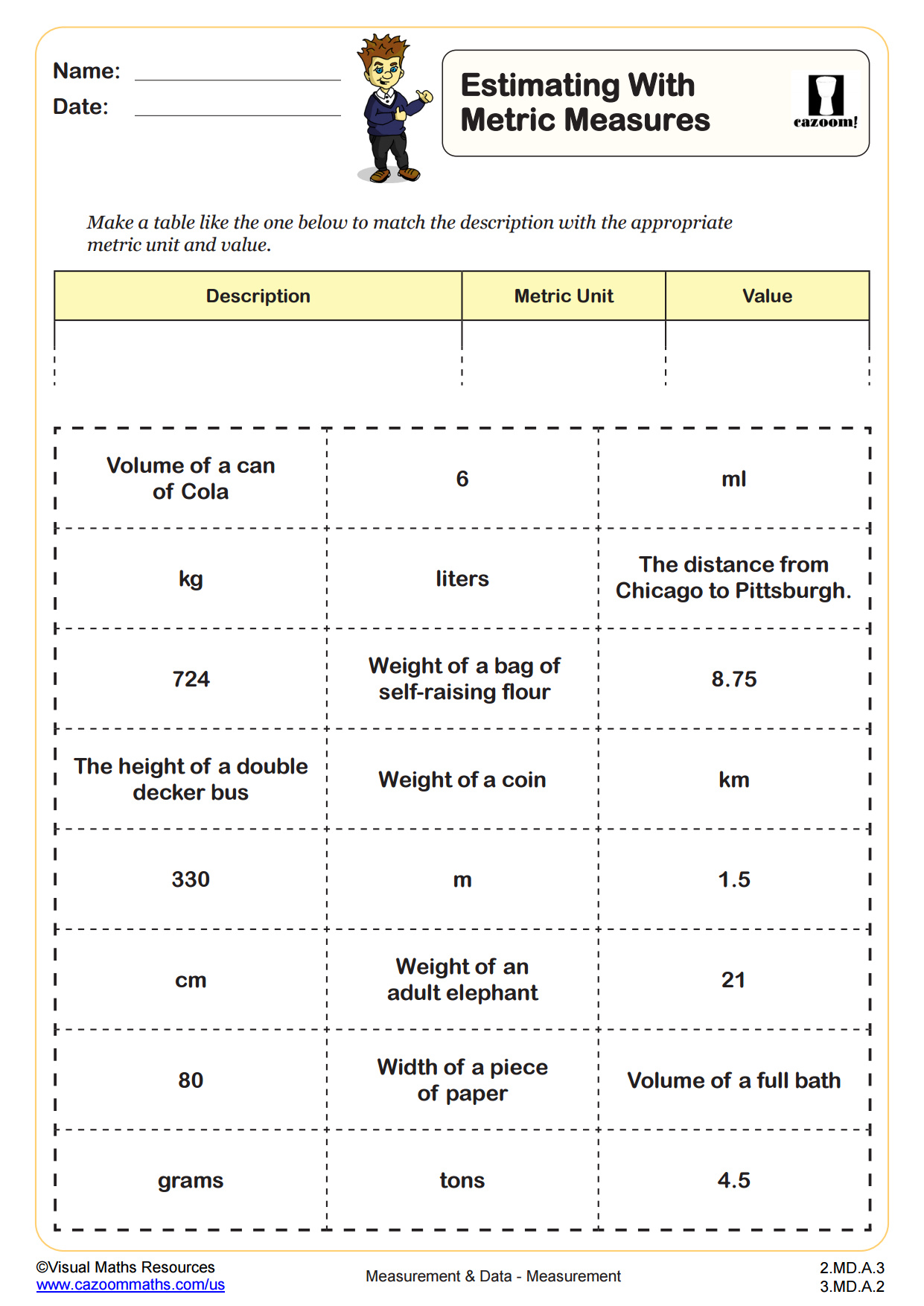 Preview of Estimating Metric Measures