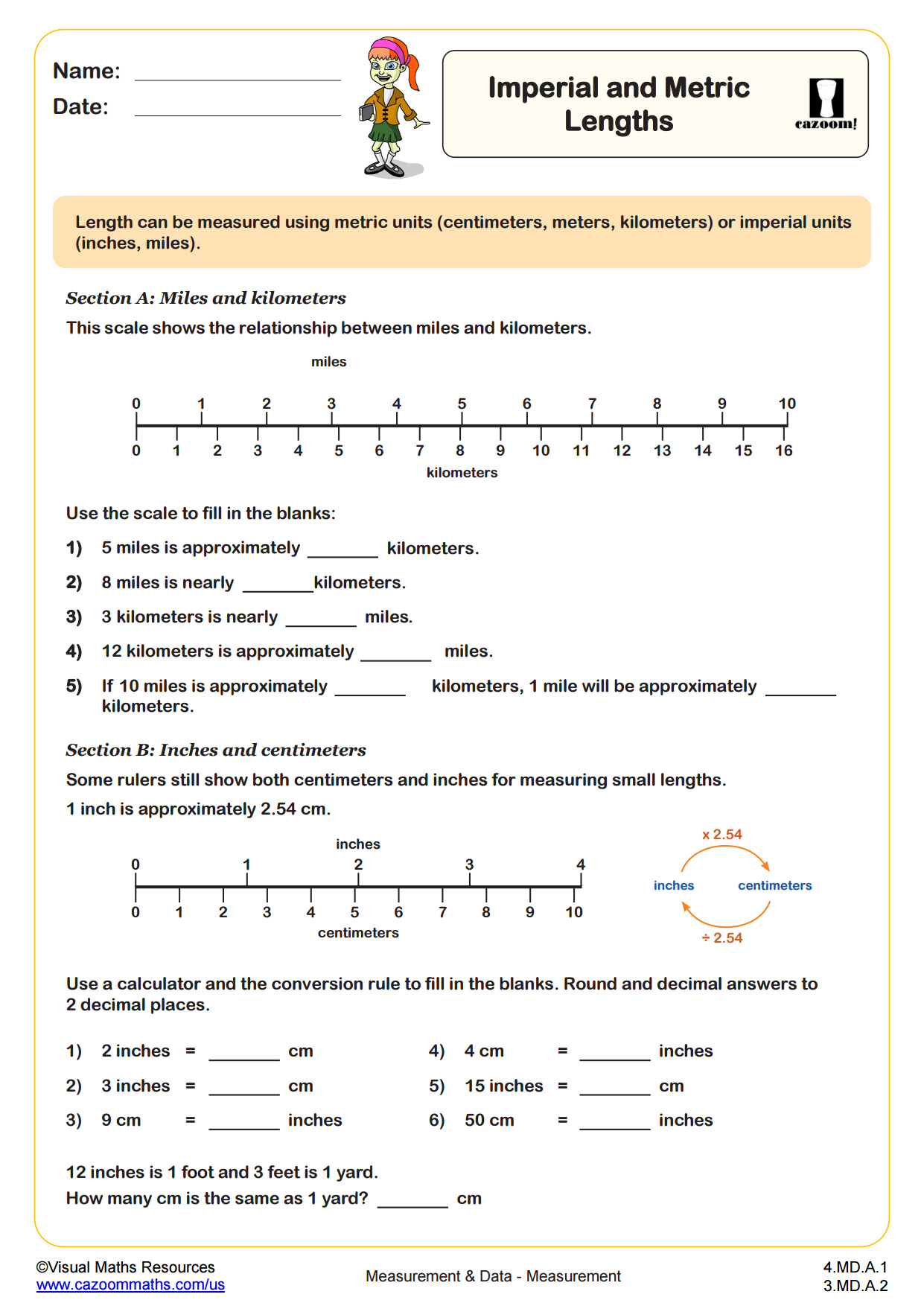 Preview of Imperial and Metric Lengths