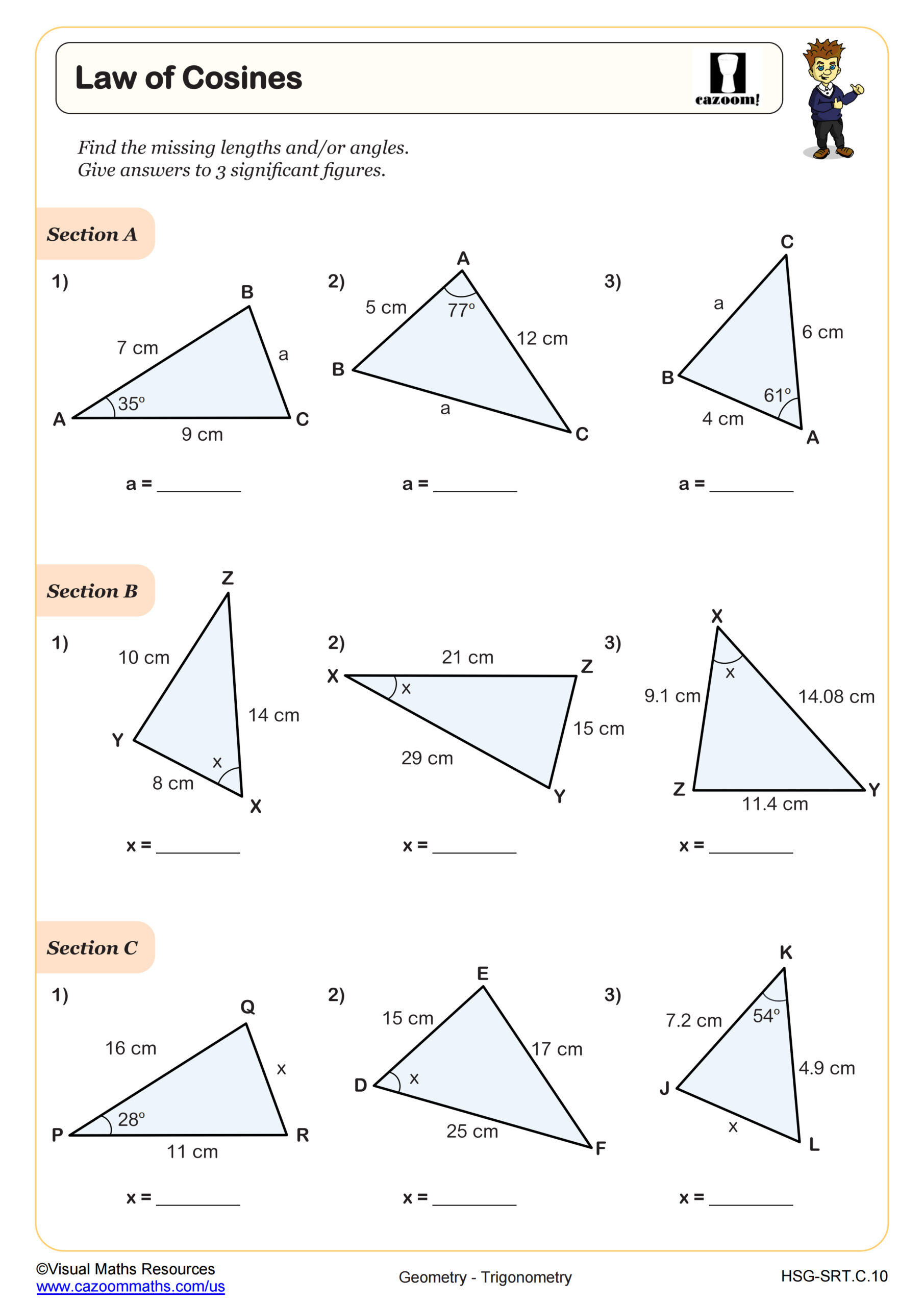 Preview of Law of Cosines