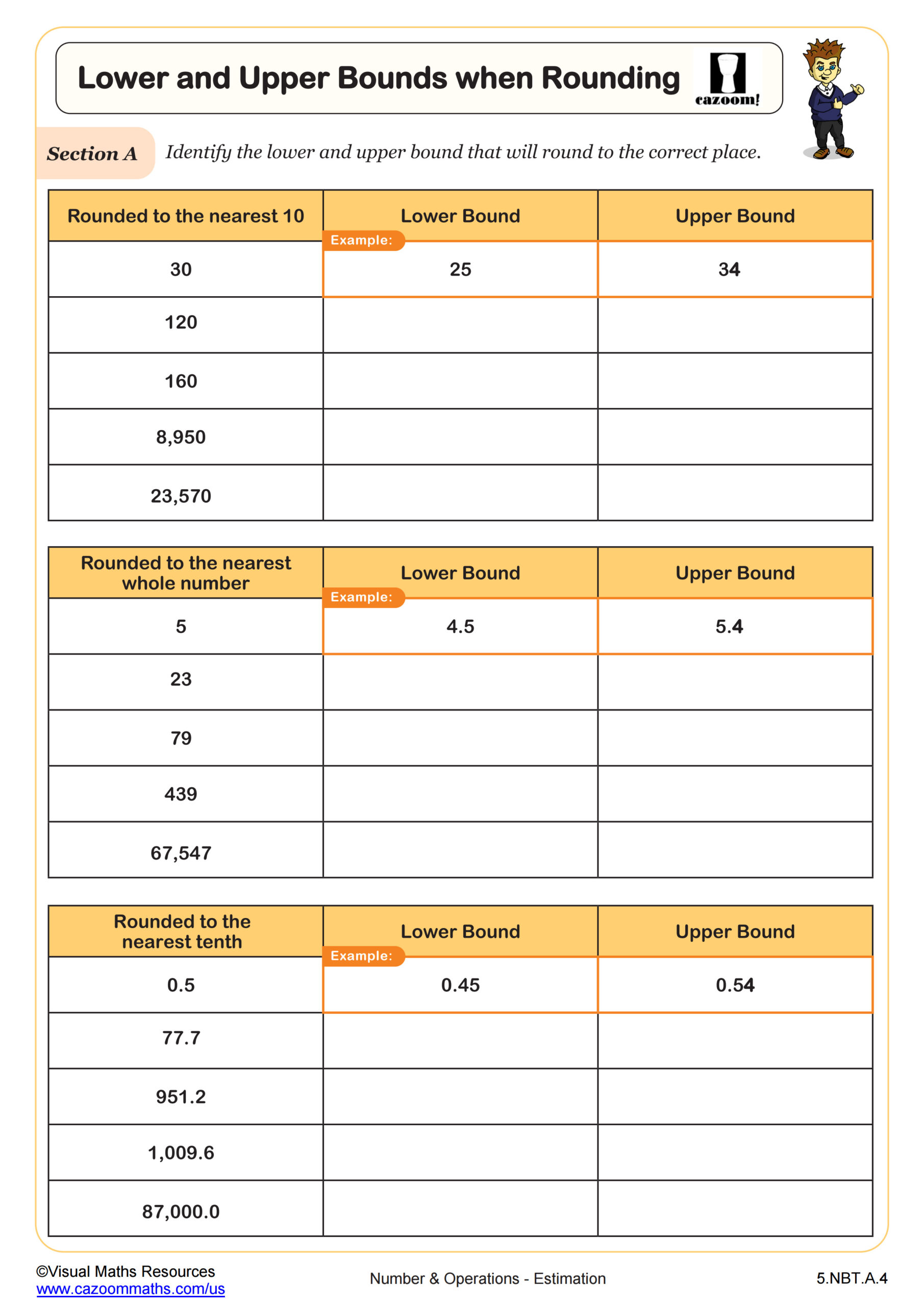 Preview of Lower and Upper Bounds when Rounding