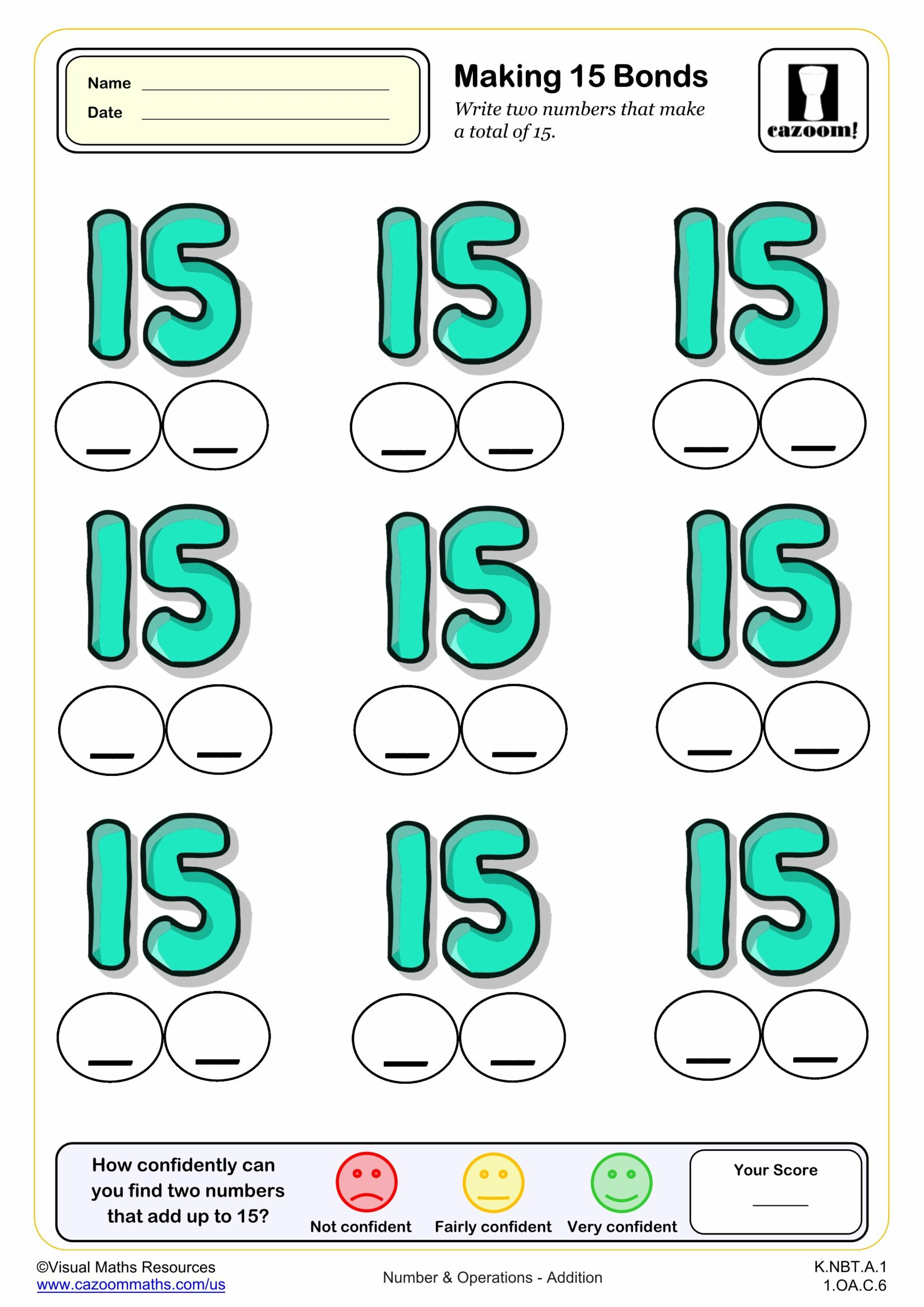 Preview of Making 15 (BONDS)