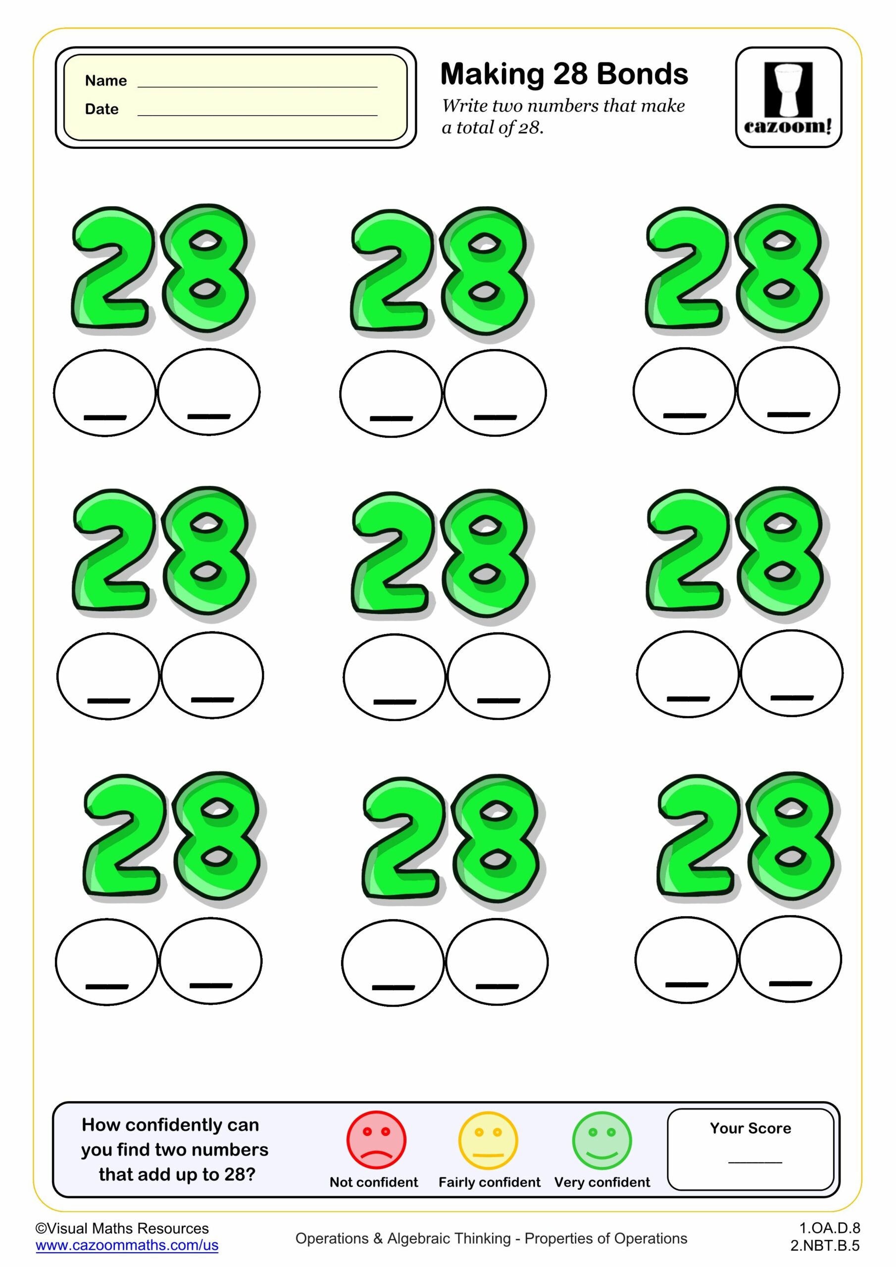 Preview of Making 28 (Blanks)