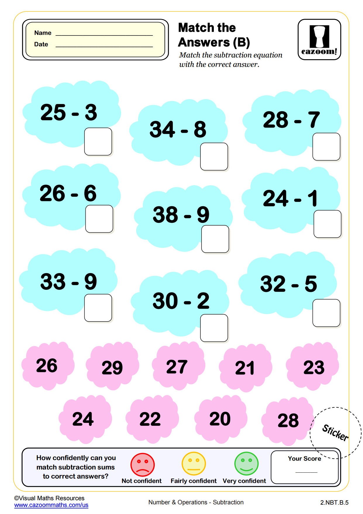 Preview of Match the Answers (B)