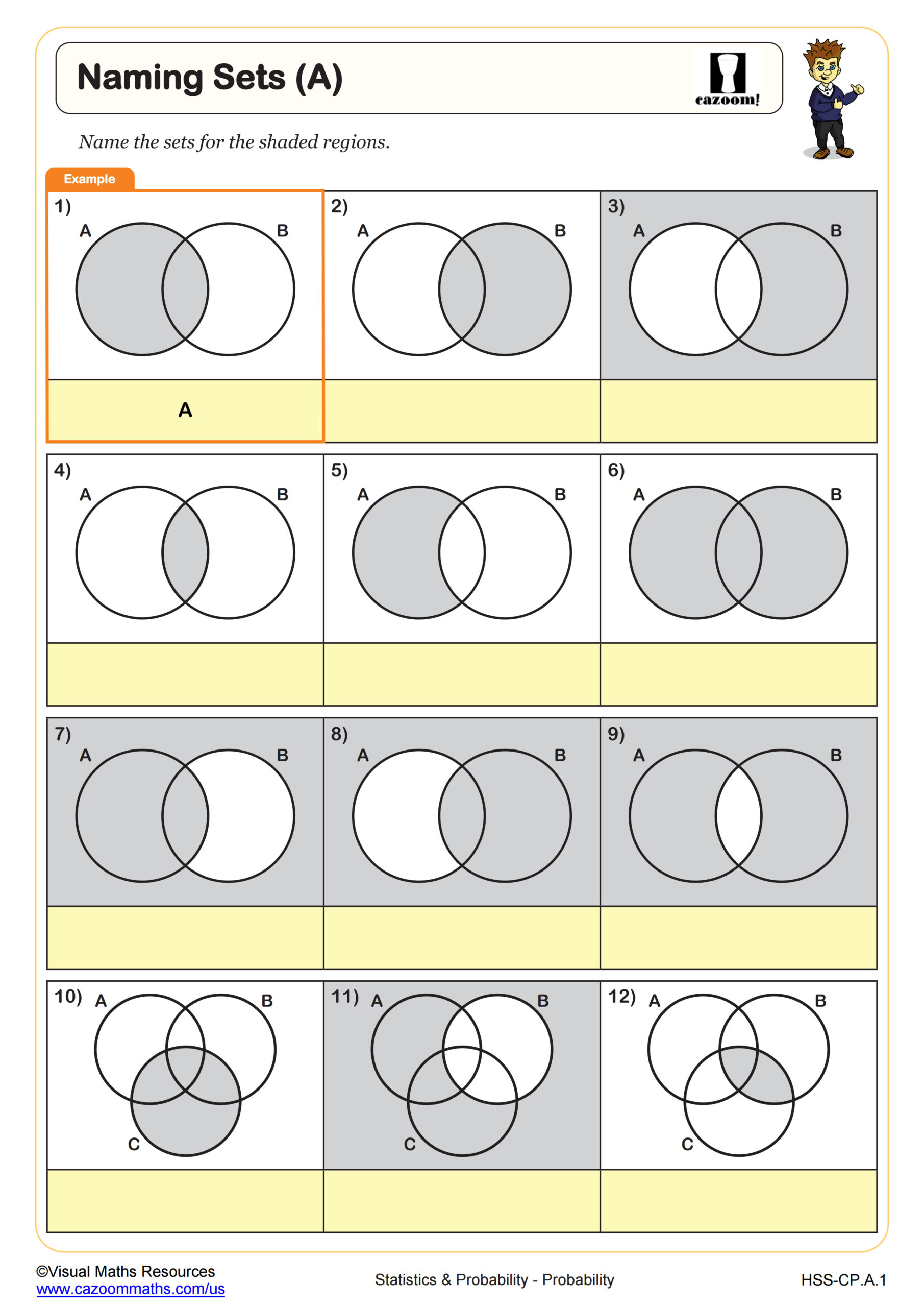 Preview of Naming Sets (A)