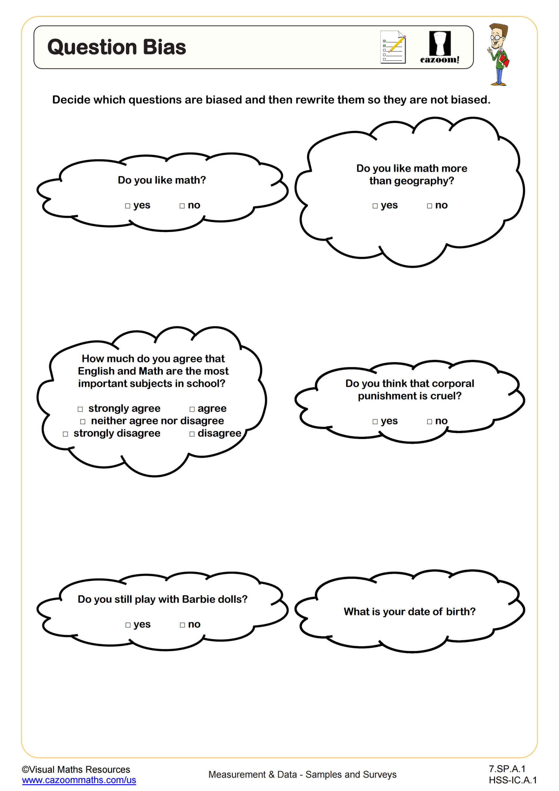 Preview of Question Bias