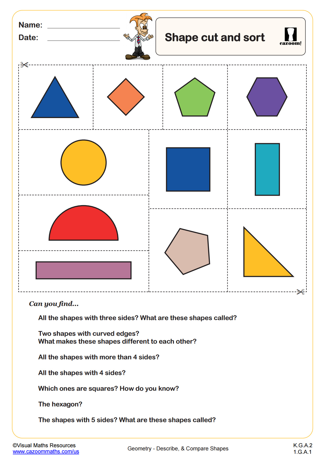 Preview of Shape Cut and Sort