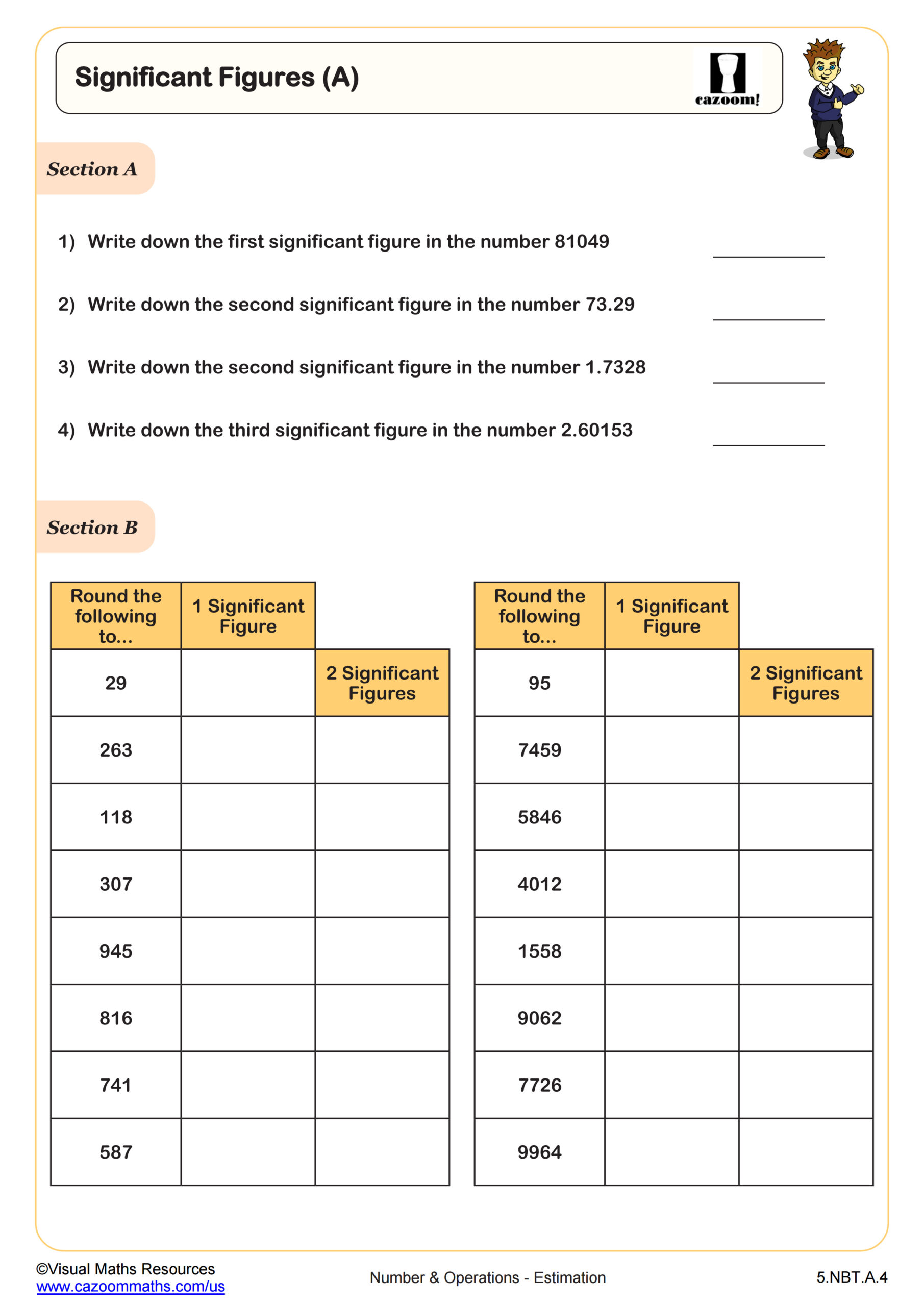 Preview of Significant Figures (A)