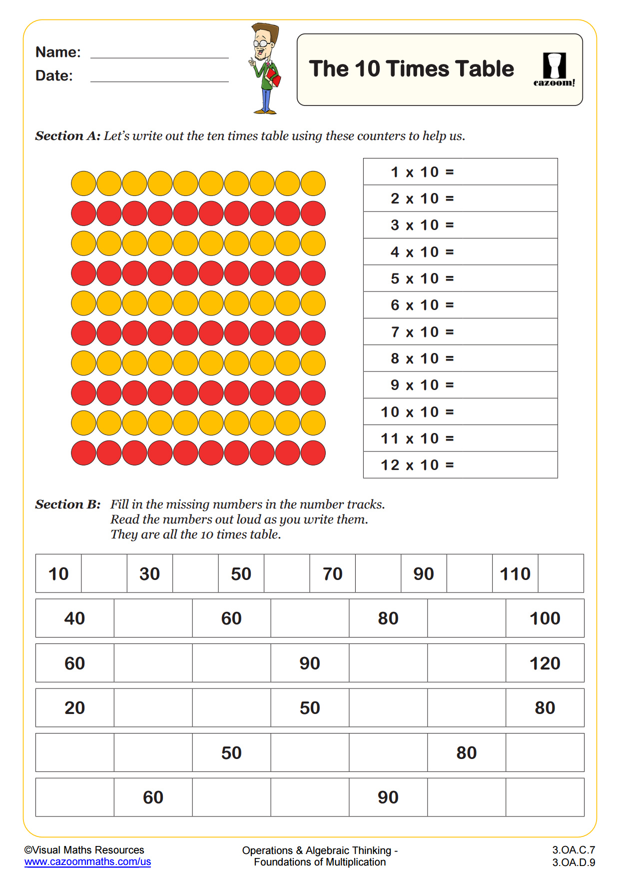 Preview of The Ten Times Table