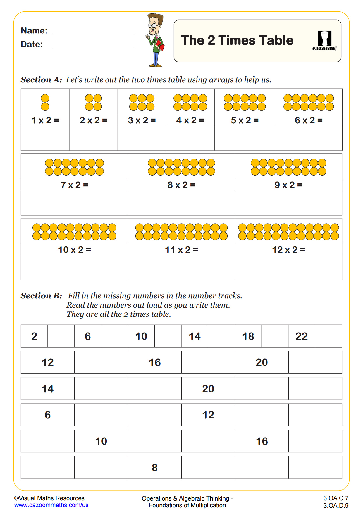 Preview of The Two Times Table