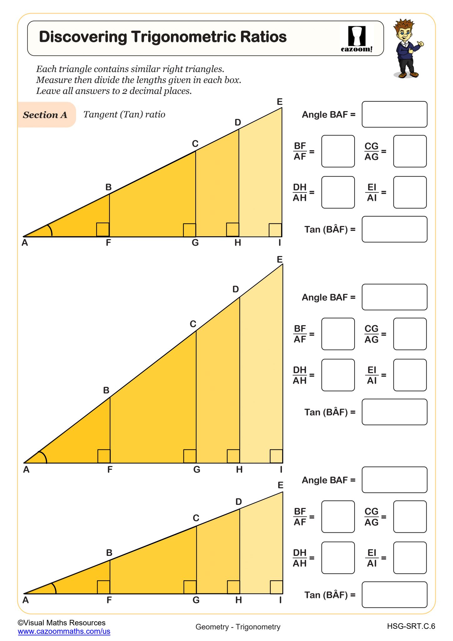 Preview of Discovering Trigonometric Ratios