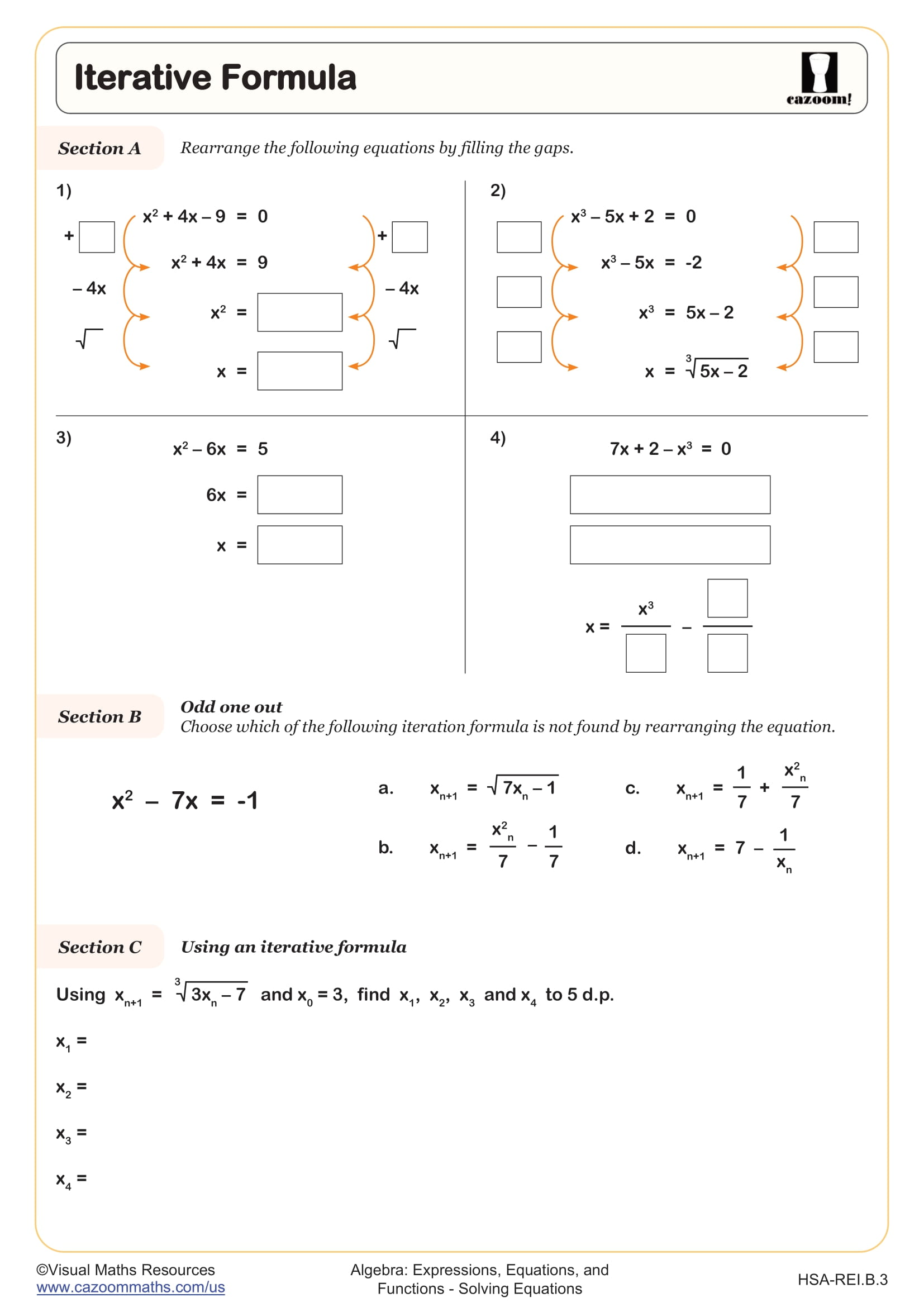 Preview of Iterative Formula