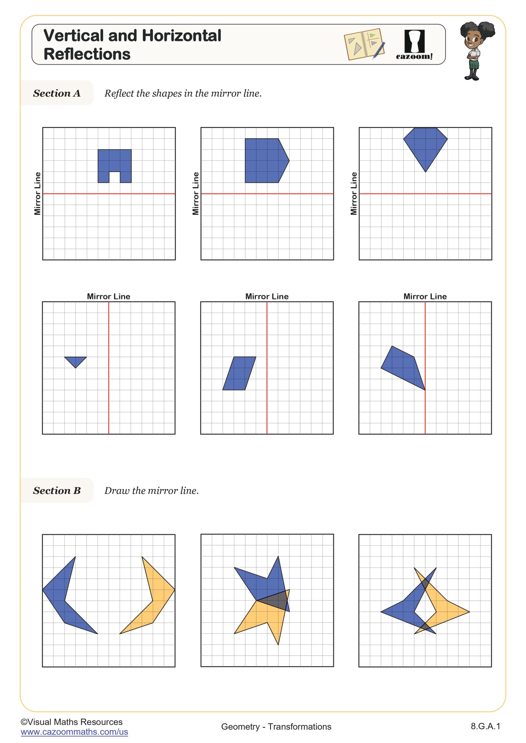 Preview of Vertical and Horizontal Reflections