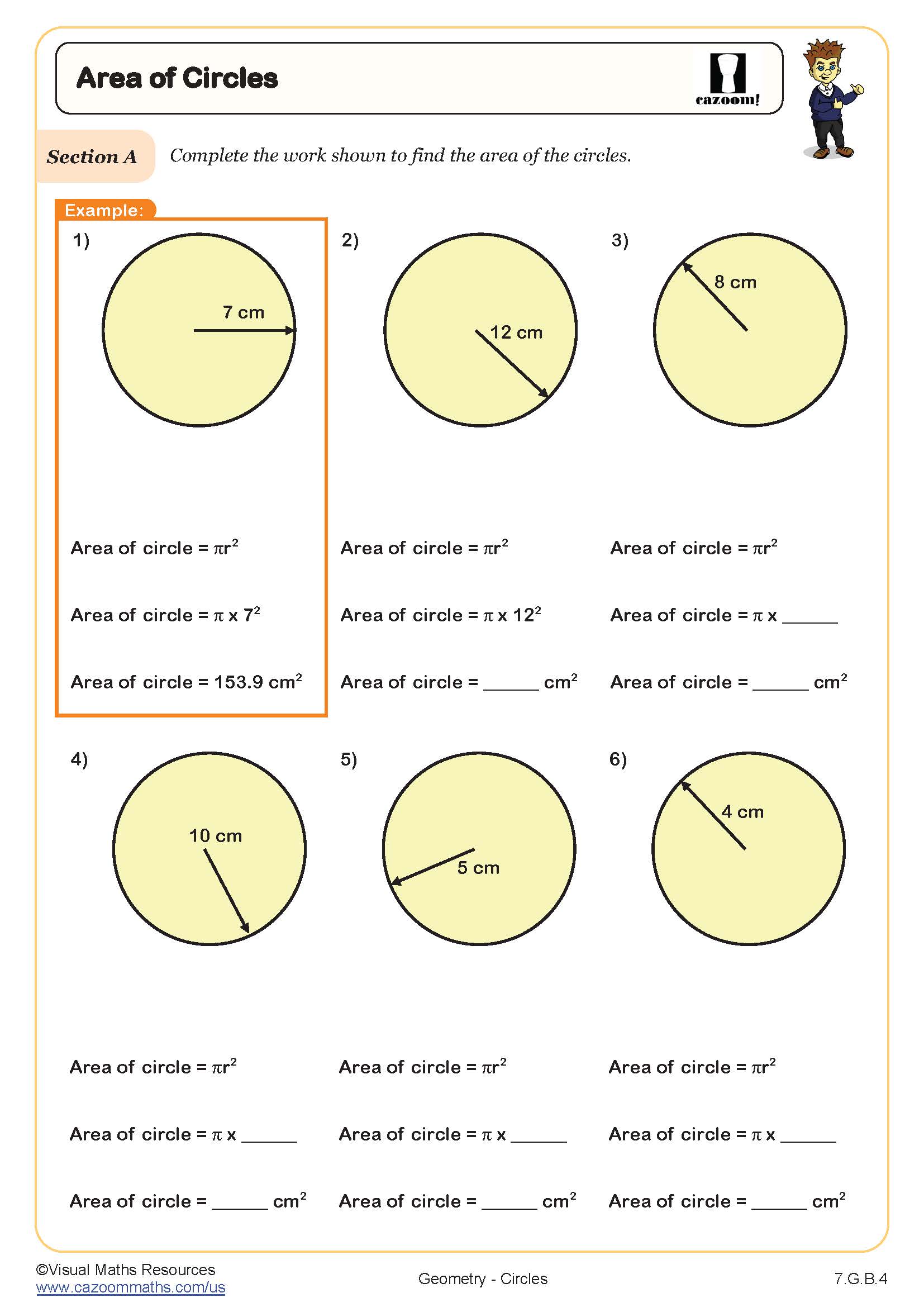 Preview of Area of Circles
