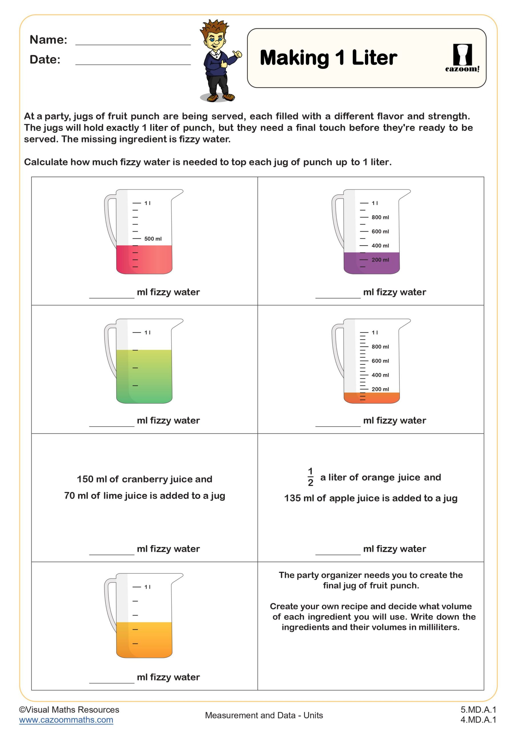 Preview of Making 1 l