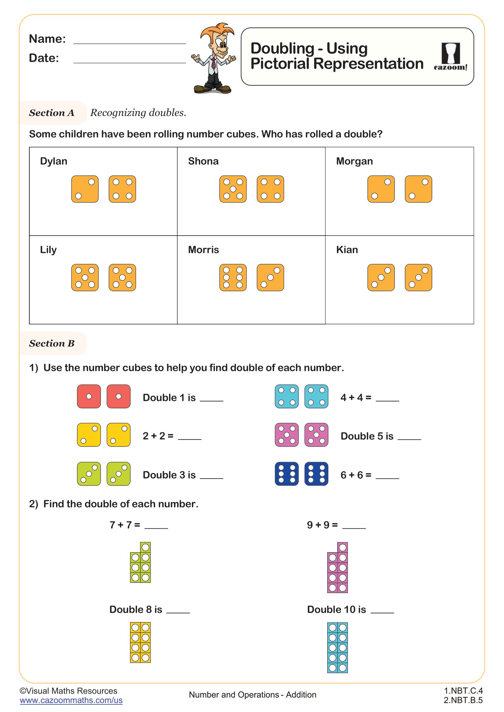 Preview of Doubling using Pictorial Representation