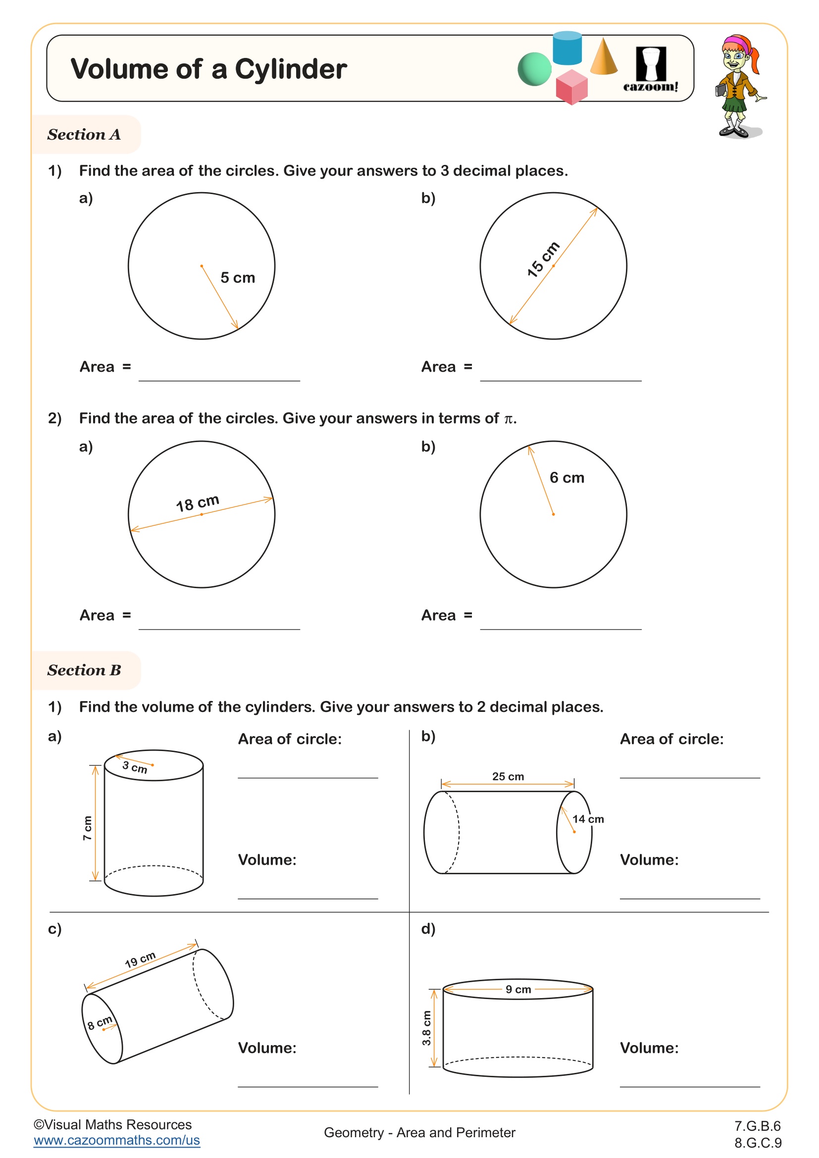 Preview of Volume of a Cylinder