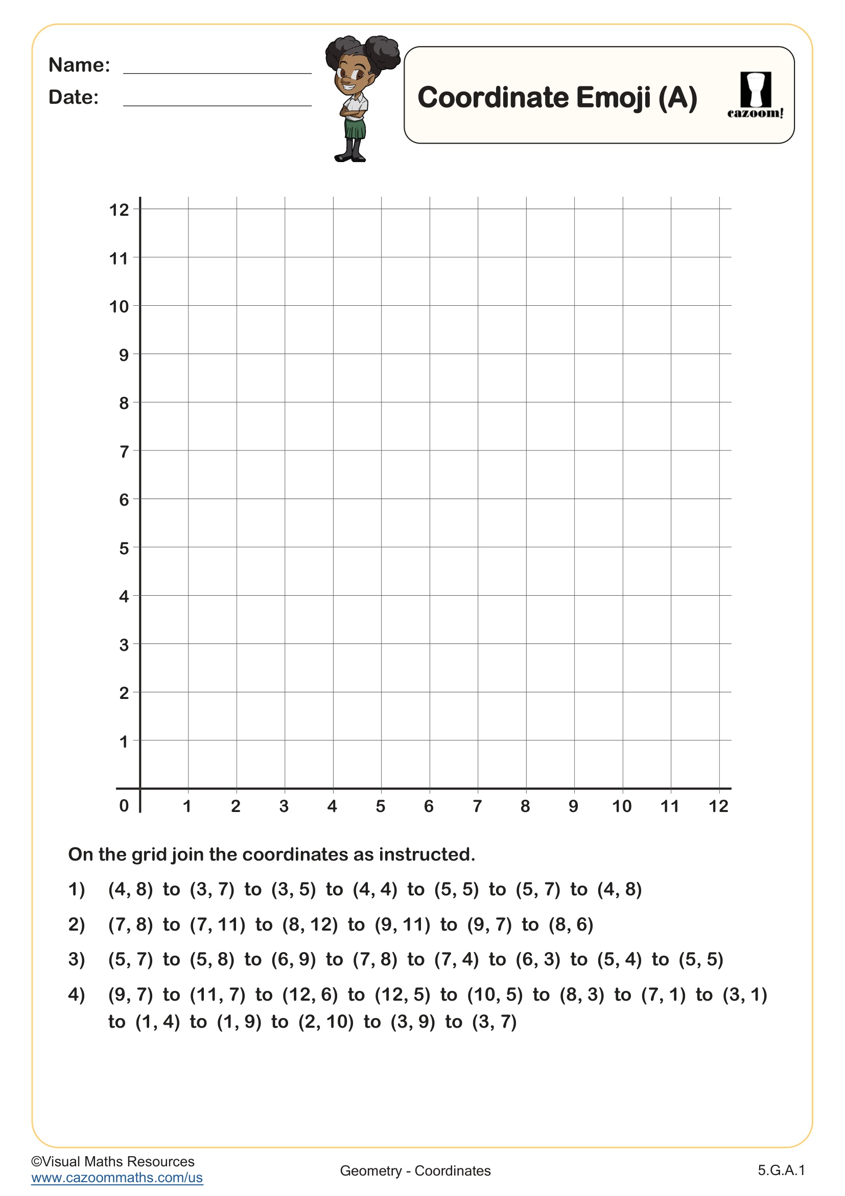 Preview of Coordinate Emoji (A)