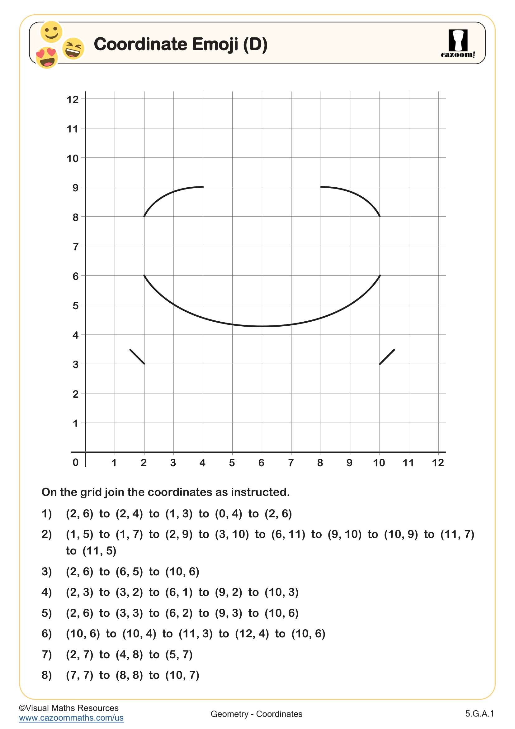 Preview of Coordinate Emoji (D)