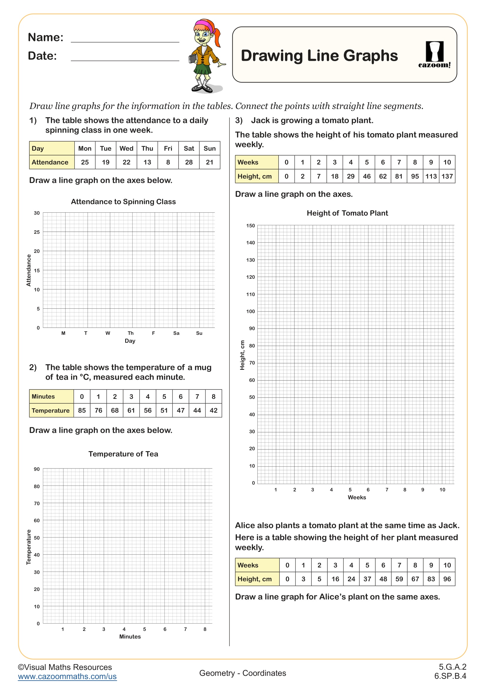 Preview of Drawing Line Graphs