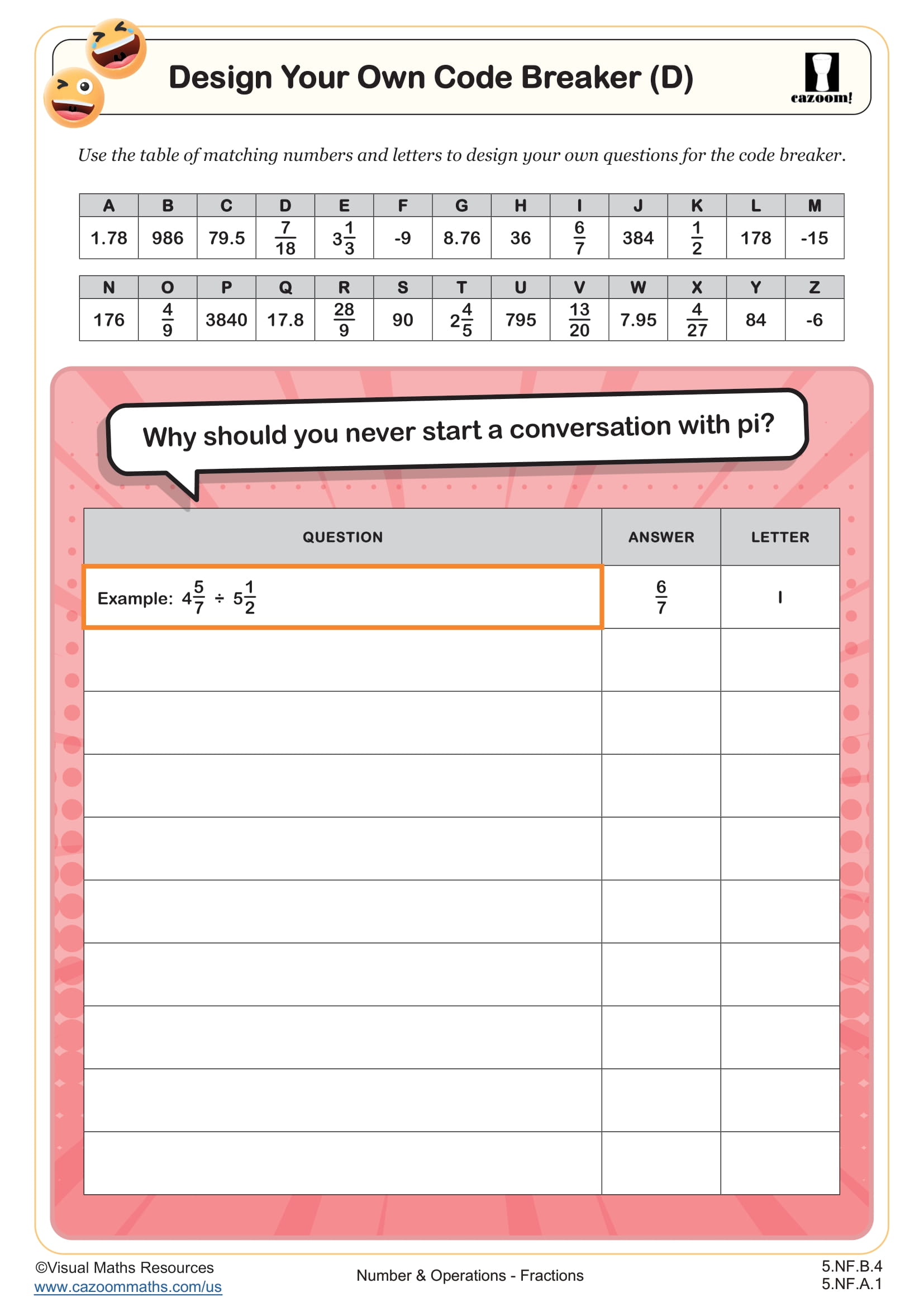 Preview of Design Your Own Code Breaker (D)