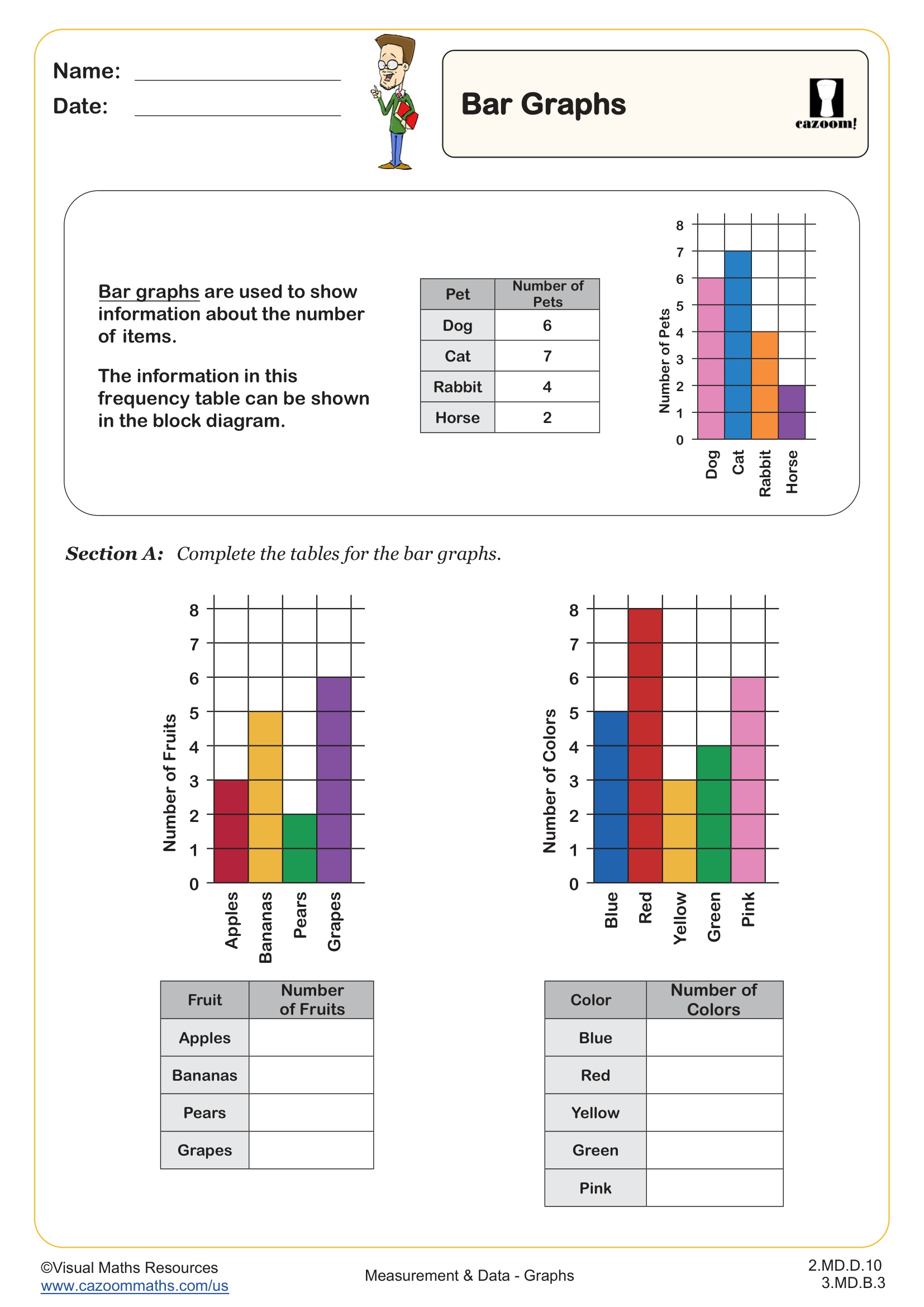 Preview of Bar Graphs