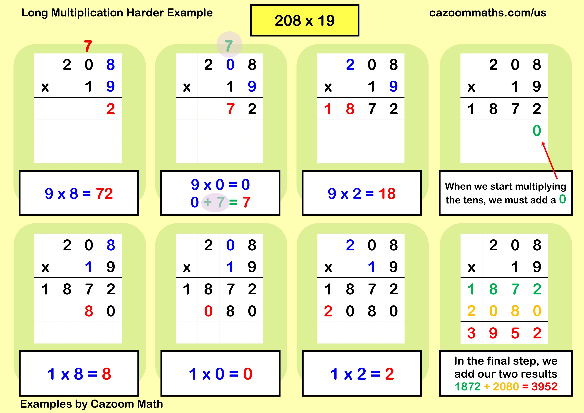 Preview of Long Multiplication Basic