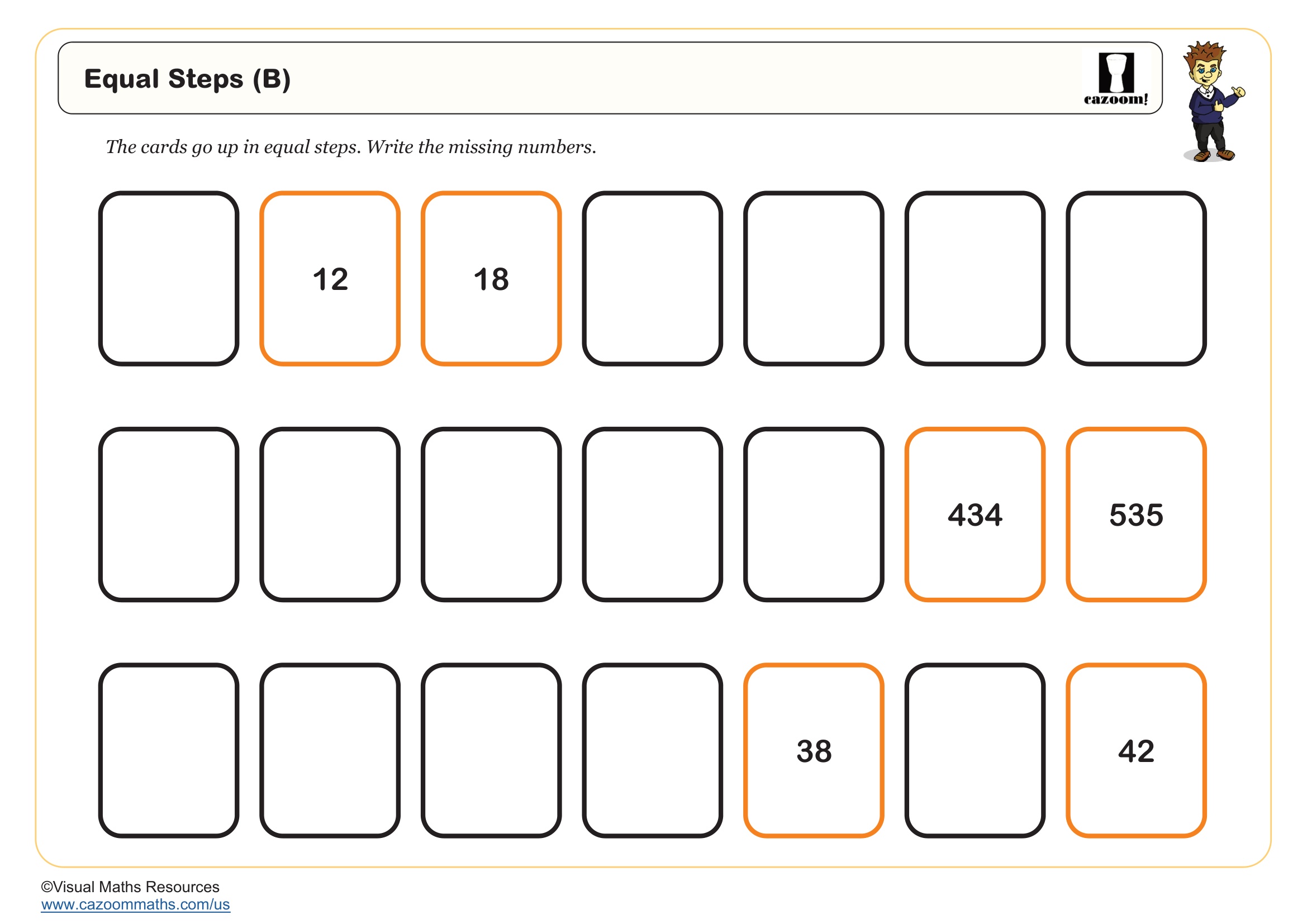 Preview of Equal Steps (B)