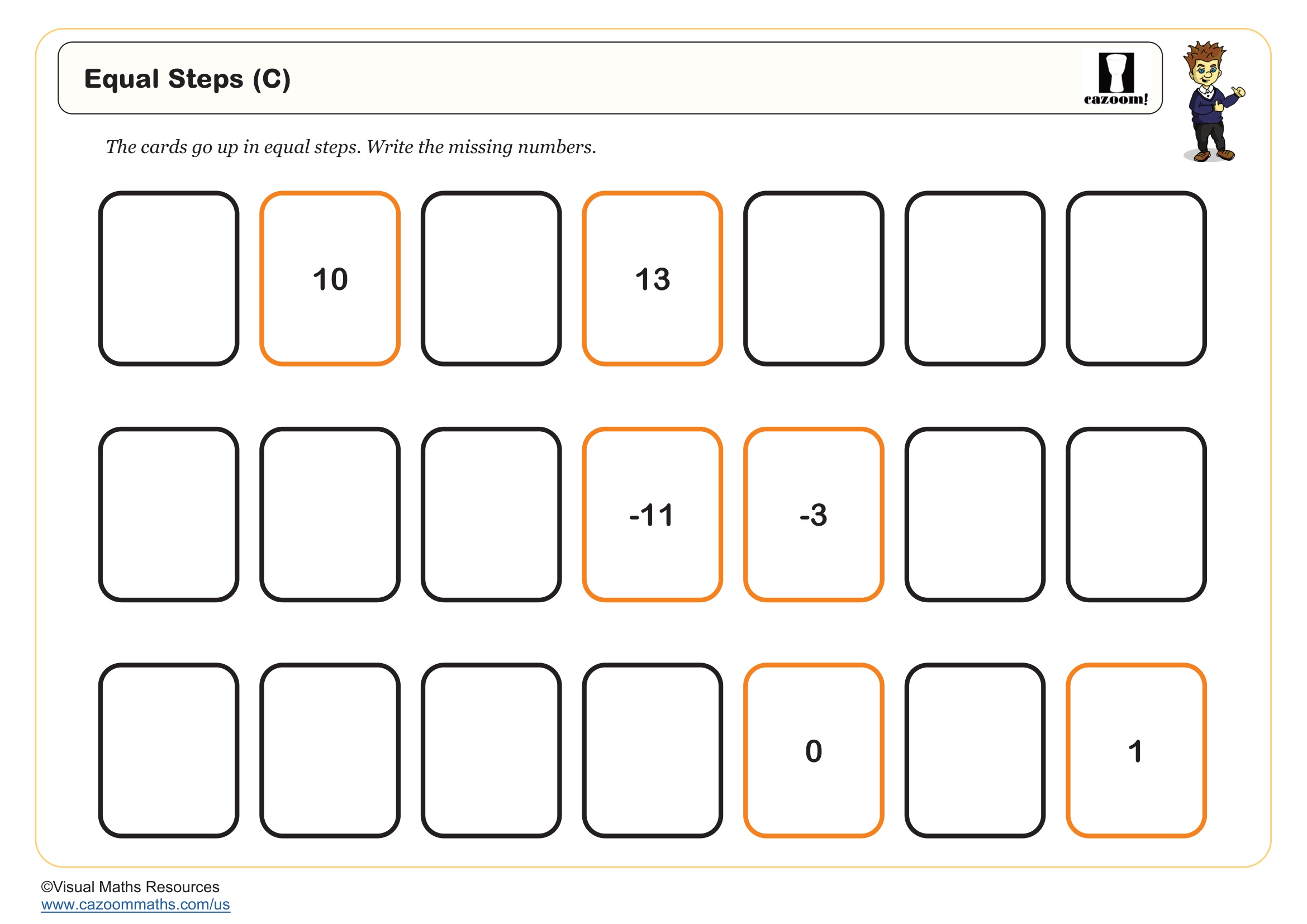 Equal Steps (C) Free Teaching Resource