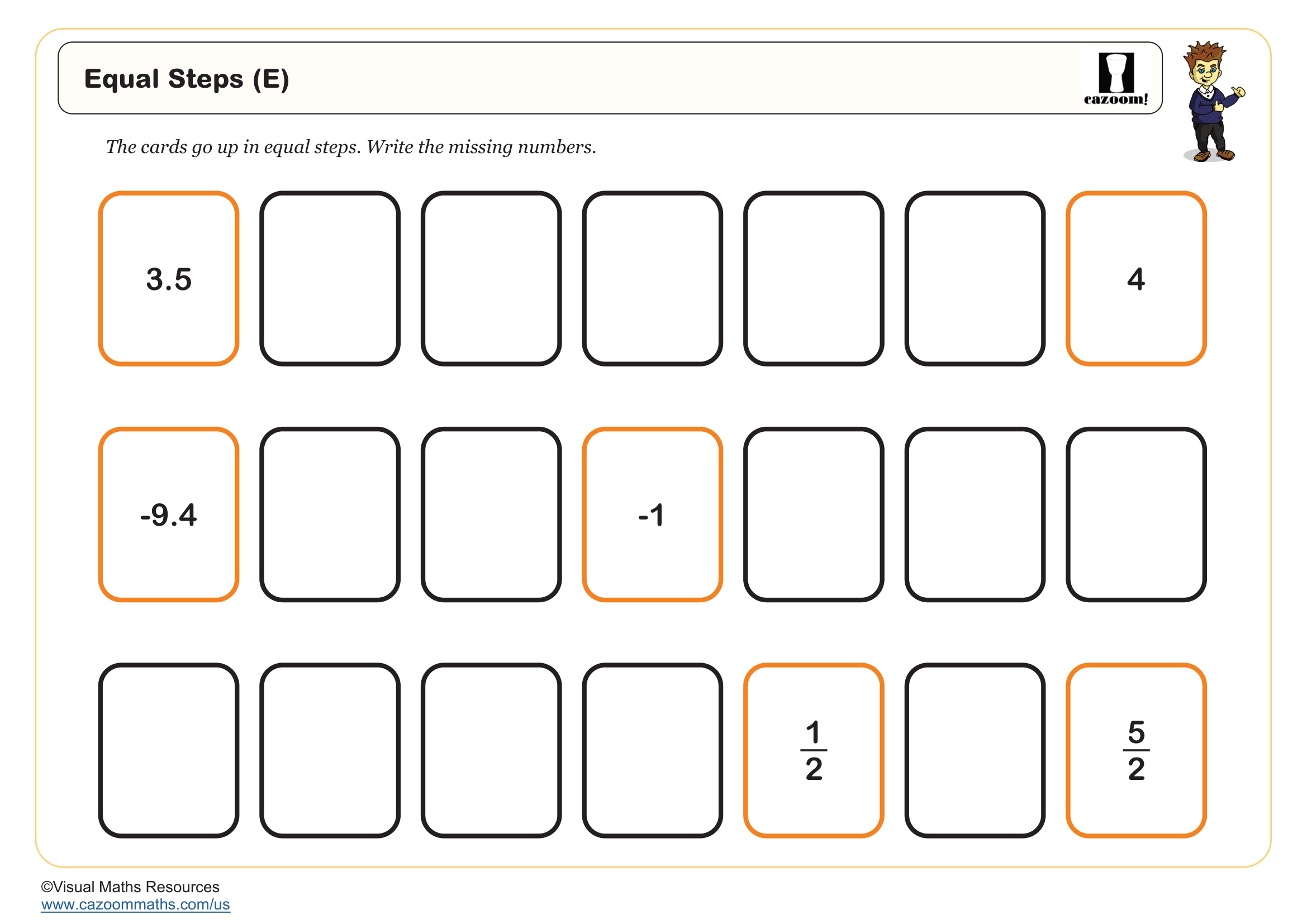 Equal Steps (E) Free Teaching Resource