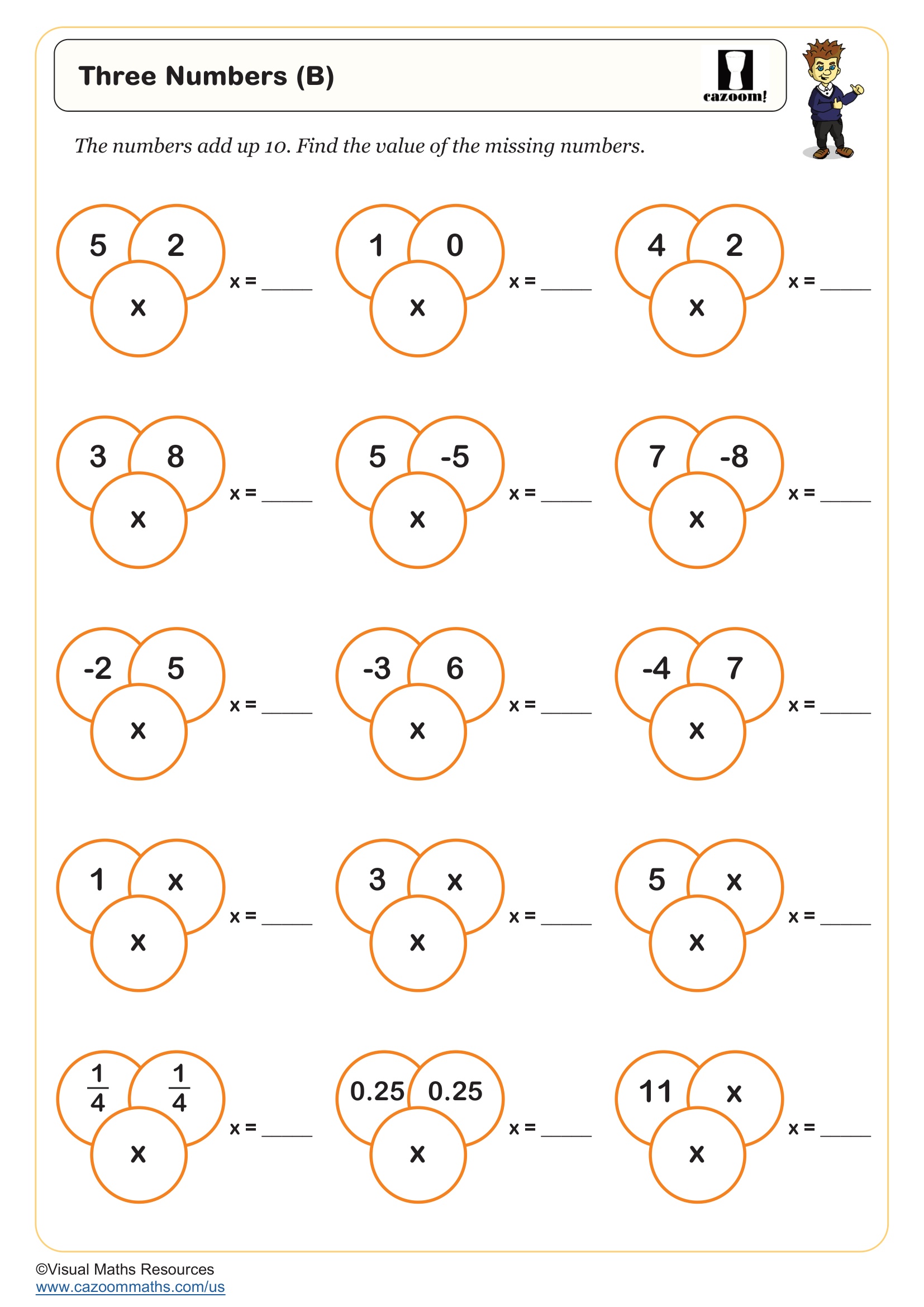 Preview of Three Numbers (B)