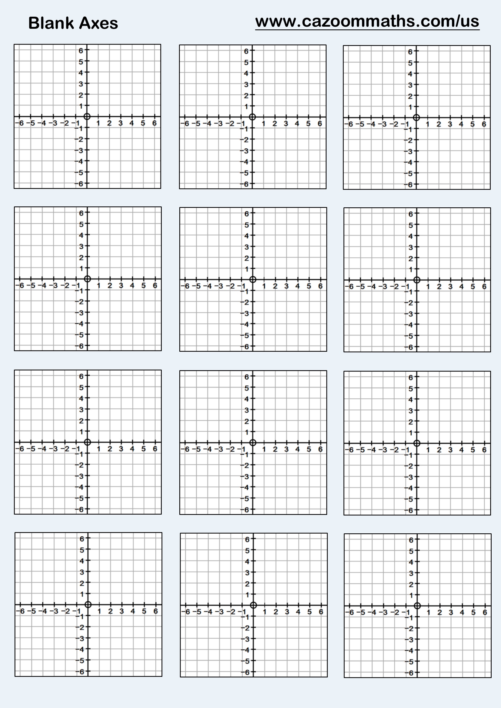 Preview of Blank Axes