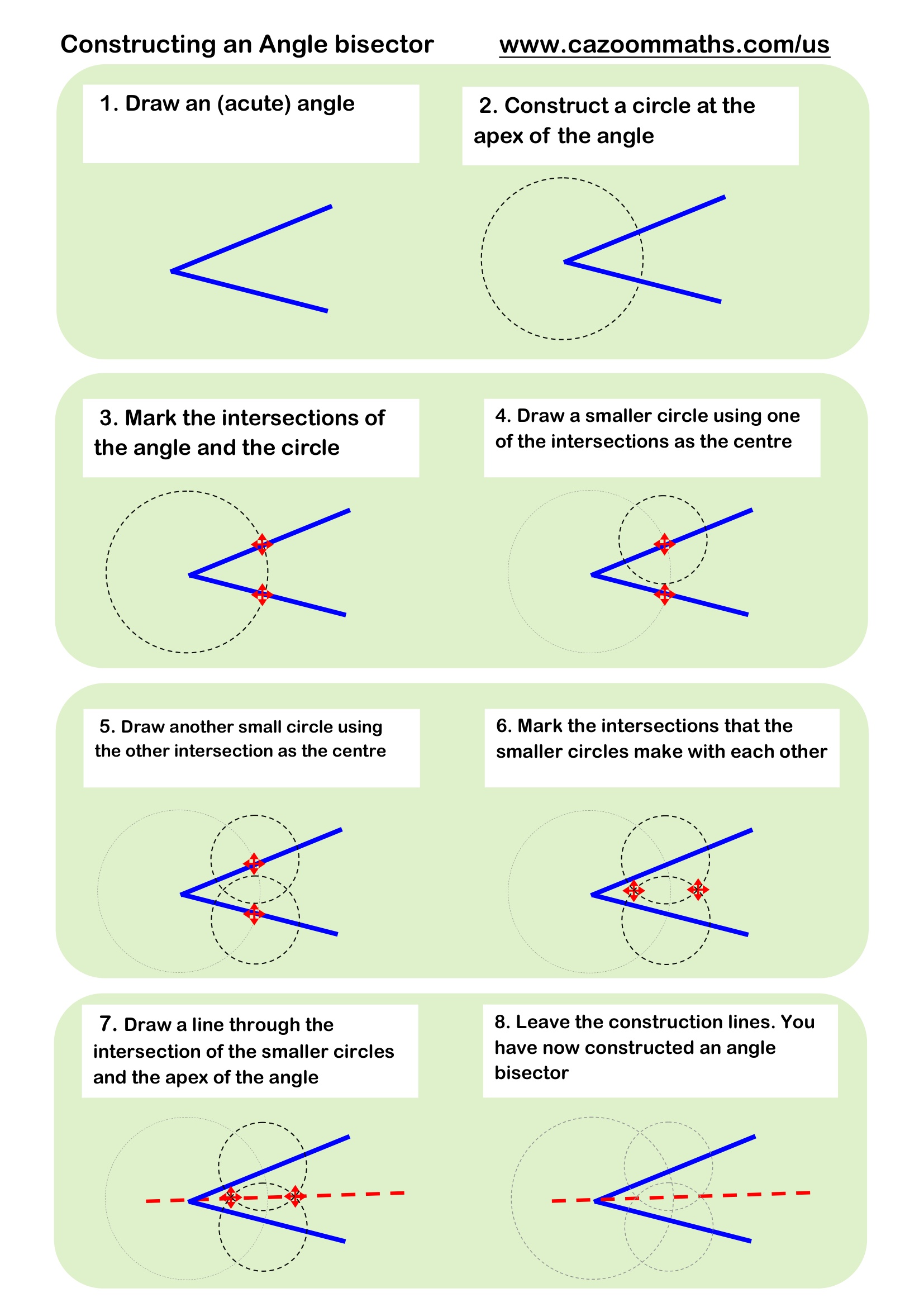 Preview of Constructing an angle bisector