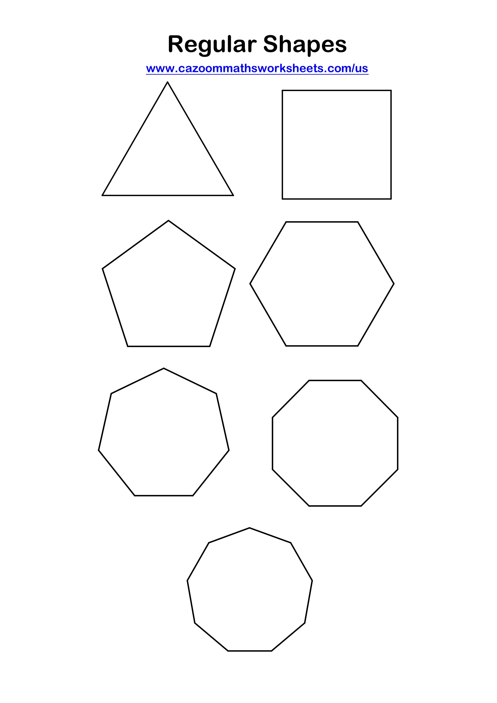 Preview of Regular Shapes