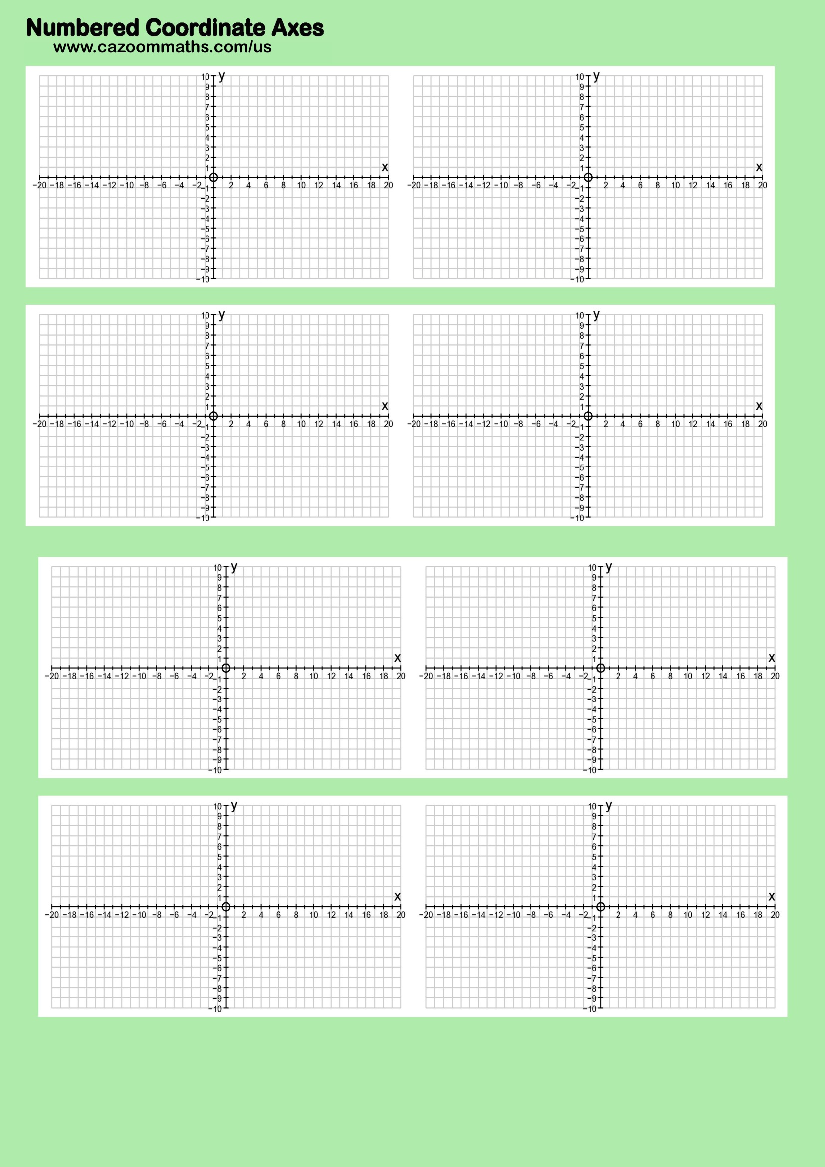 Coordinate Axes Four Quadrants Free Teaching Resource