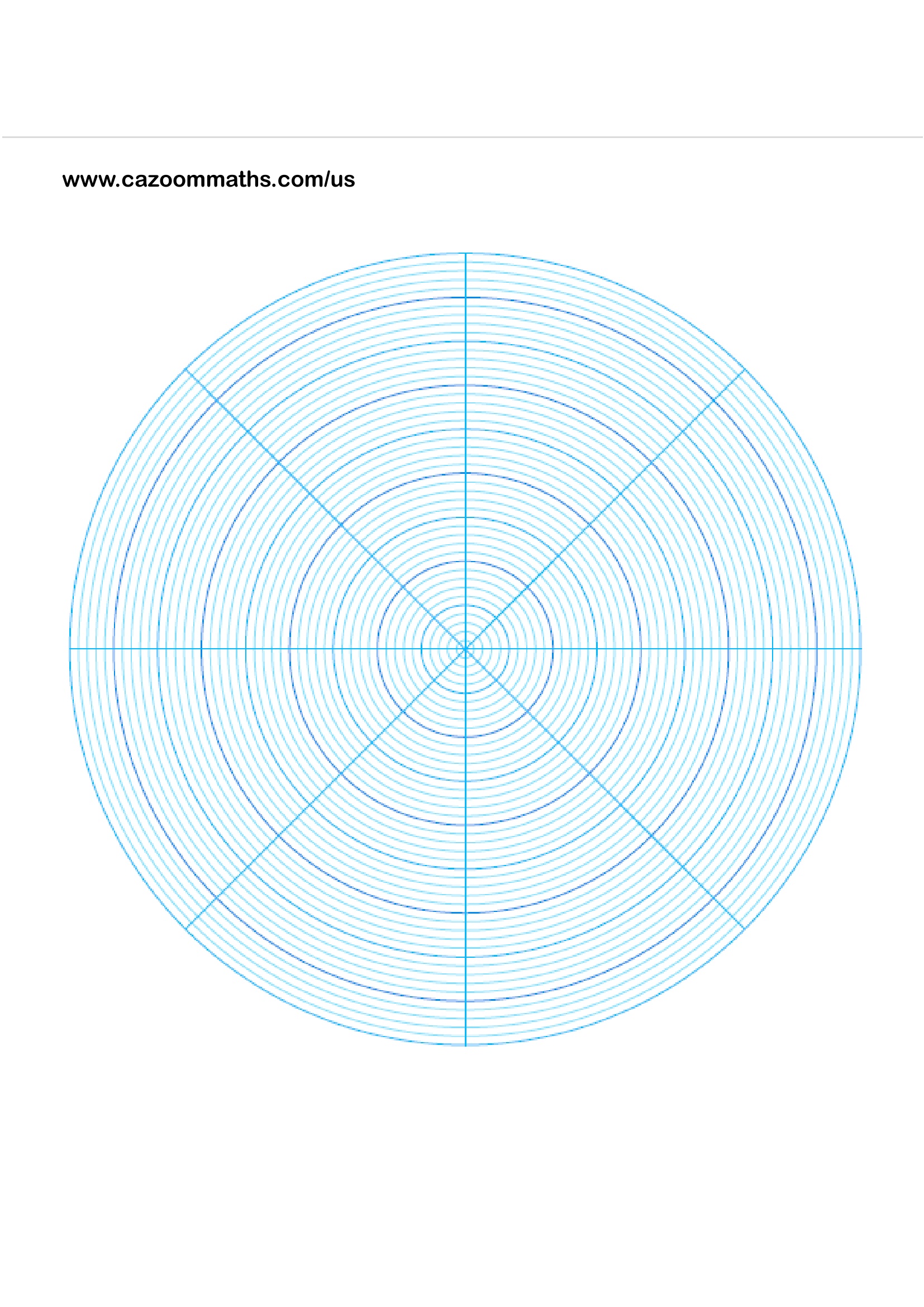 Polar graph paper Free Teaching Resource