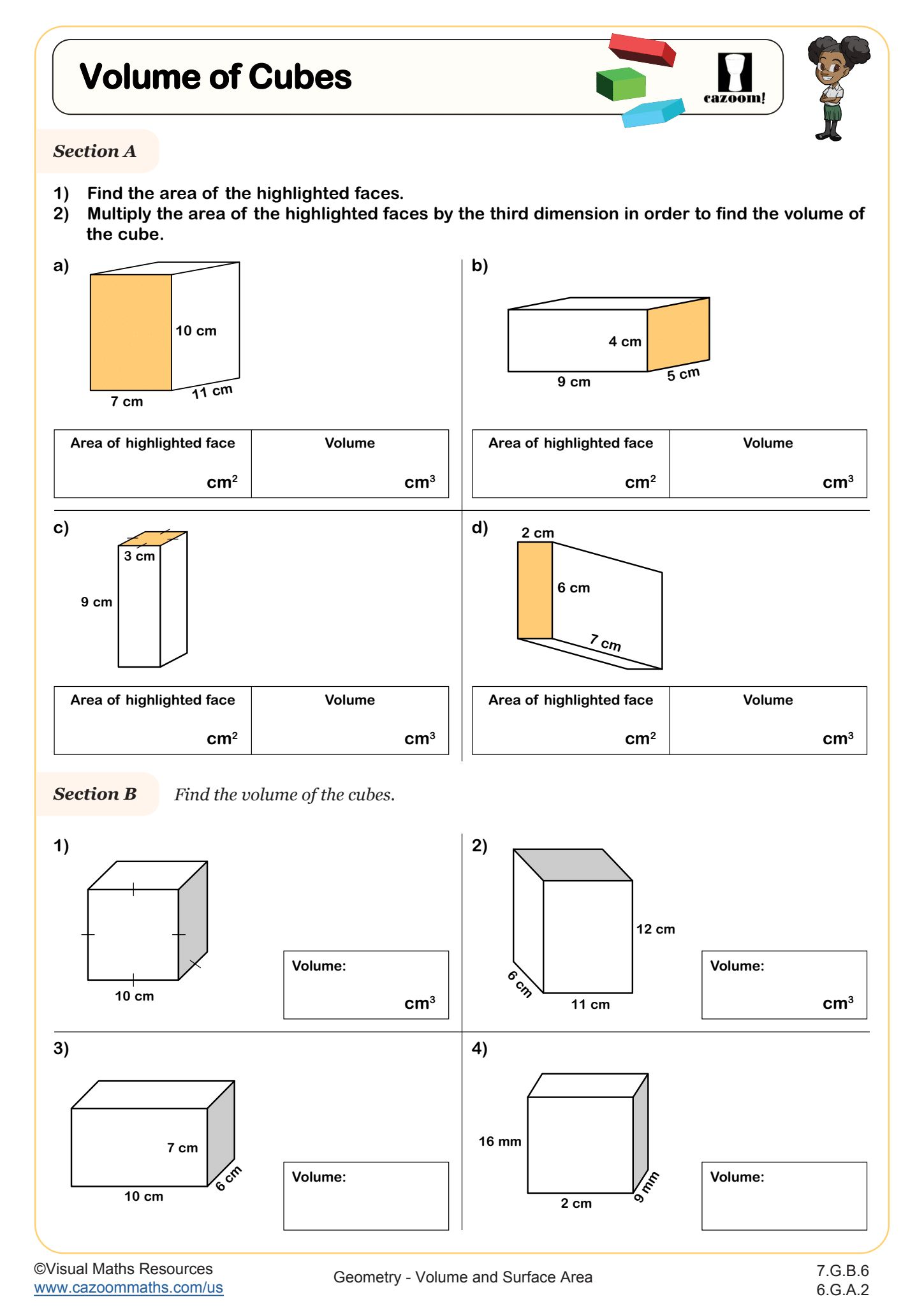 Preview of Volume of Cubes