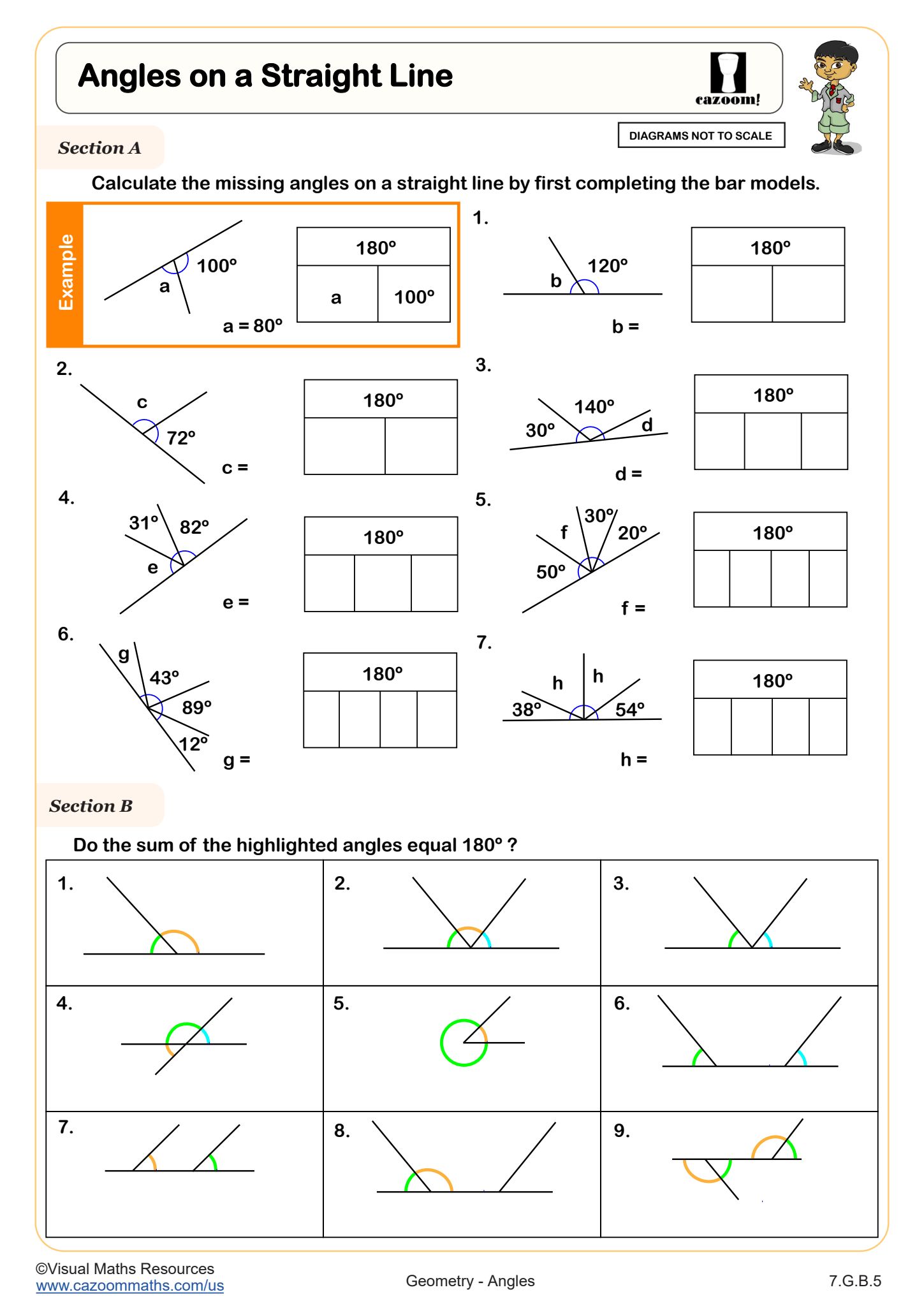Preview of Angles on a Straight Line