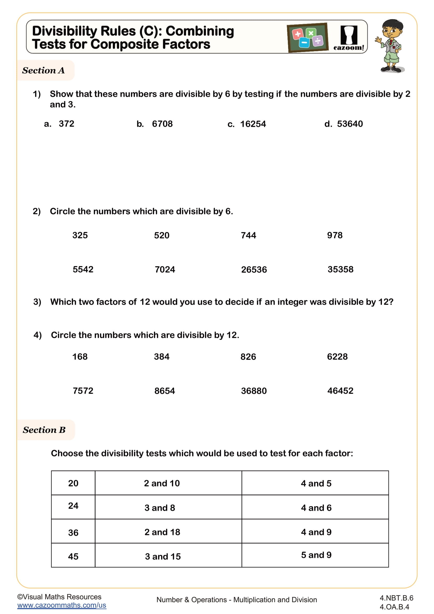 Preview of Divisibility Rules (C): Combining Tests for Composite Factors
