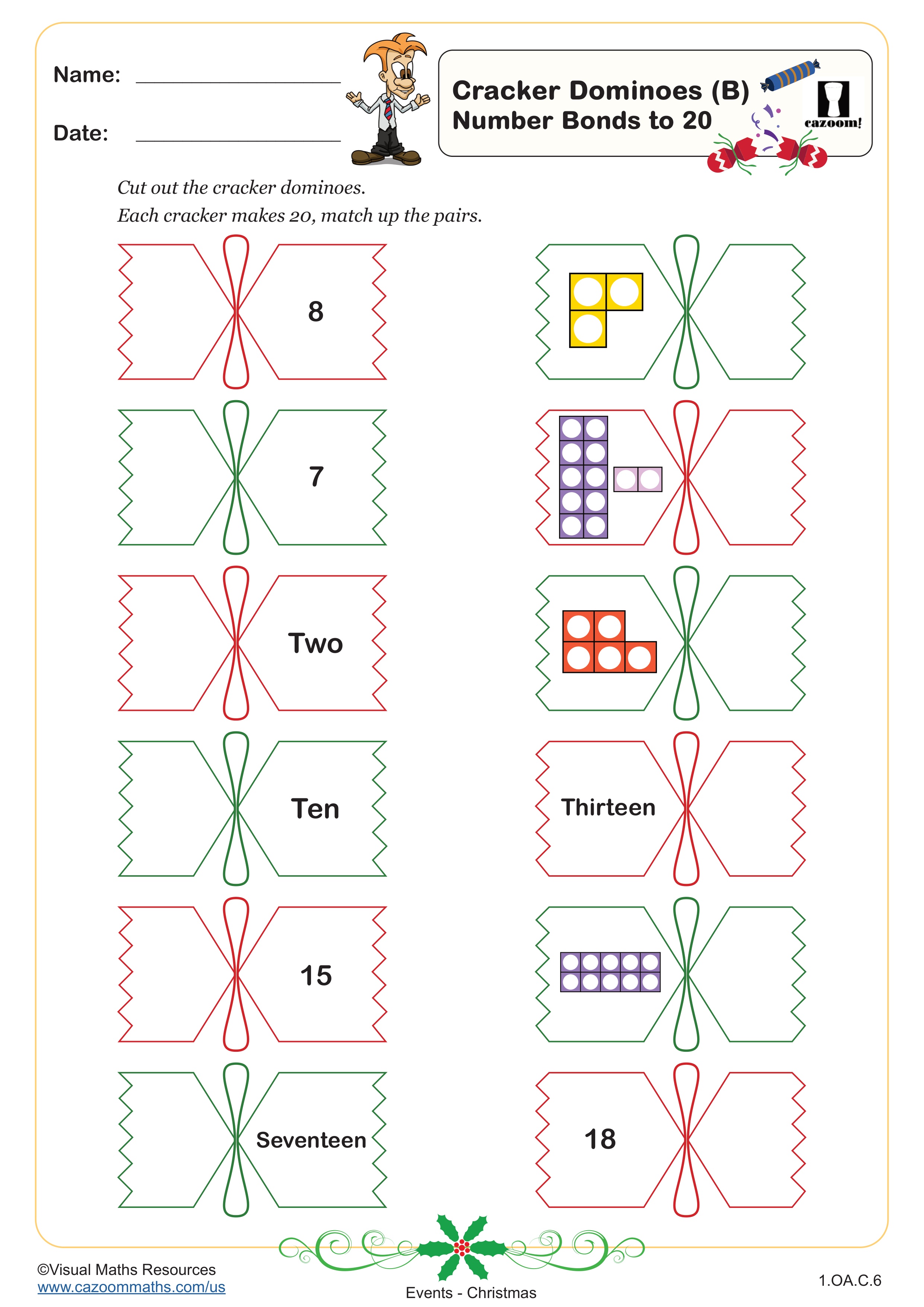 Preview of Cracker Dominoes (B)