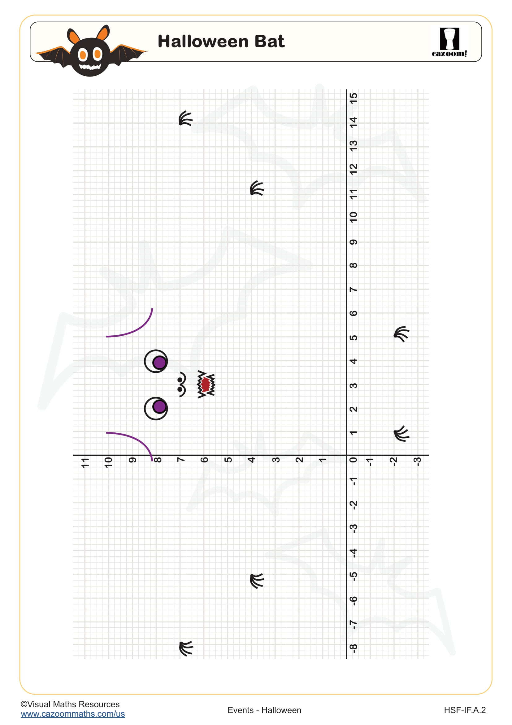 Halloween Bat worksheet