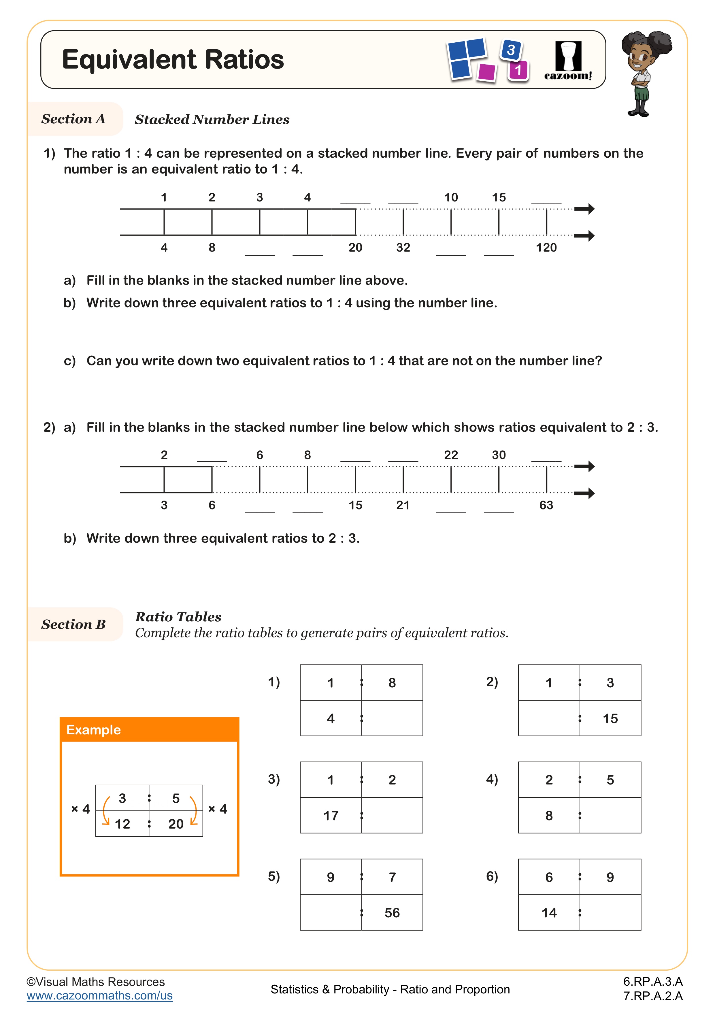 Equivalent Ratios worksheet