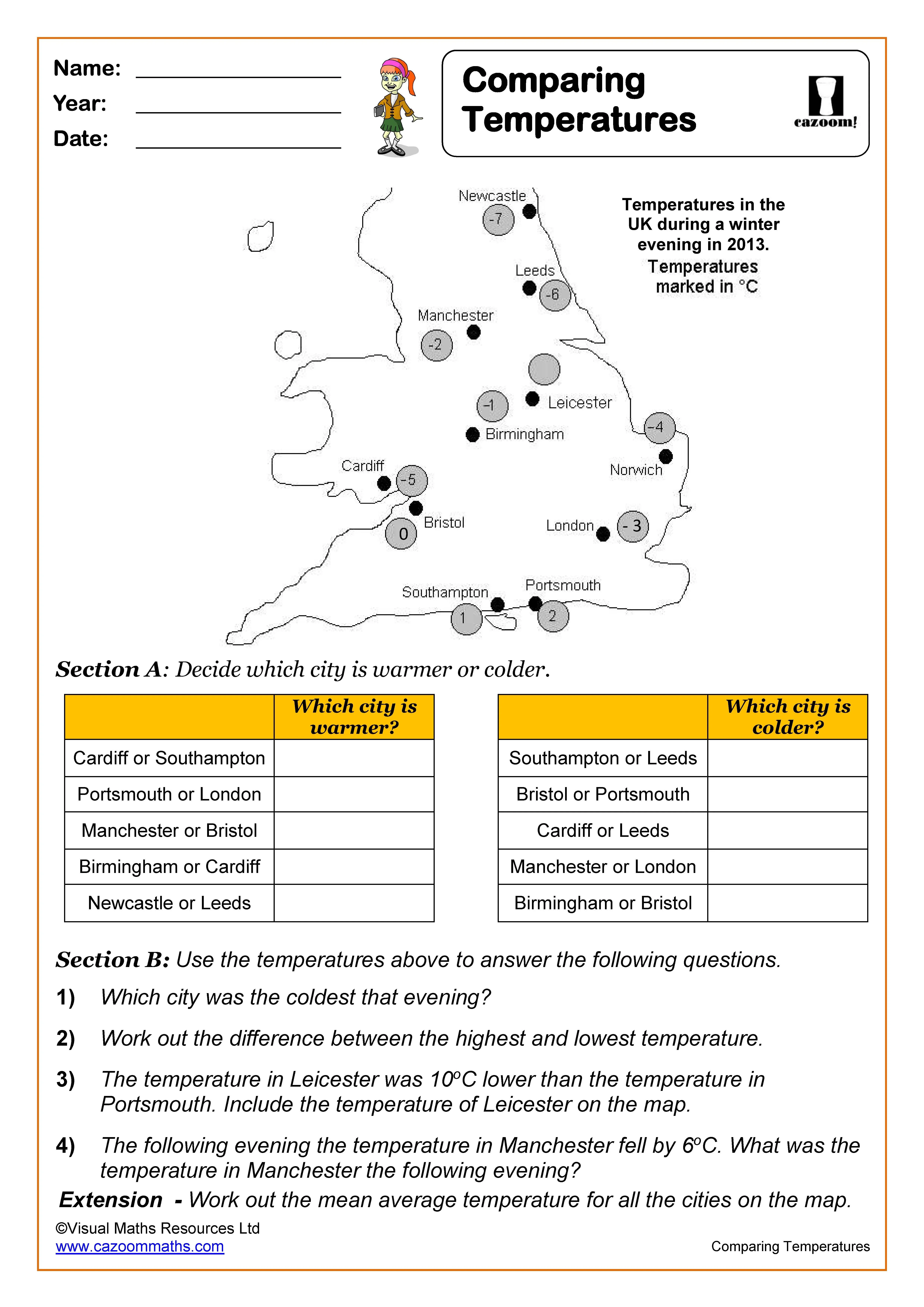 Year 4 Maths Worksheets