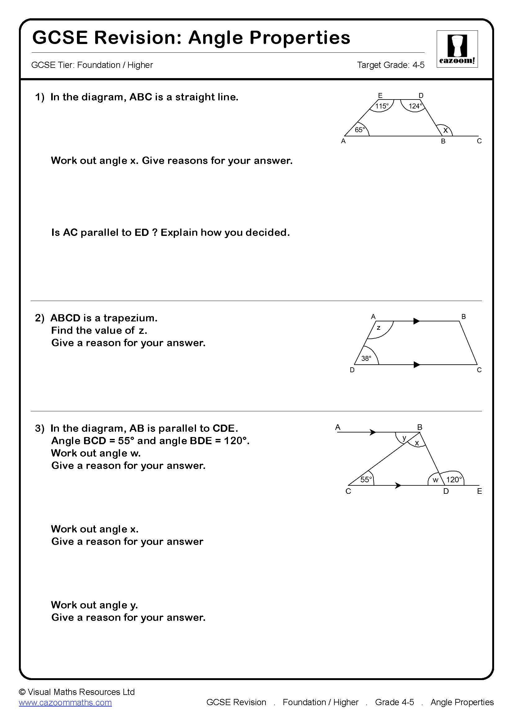 Preview of Angle Problems