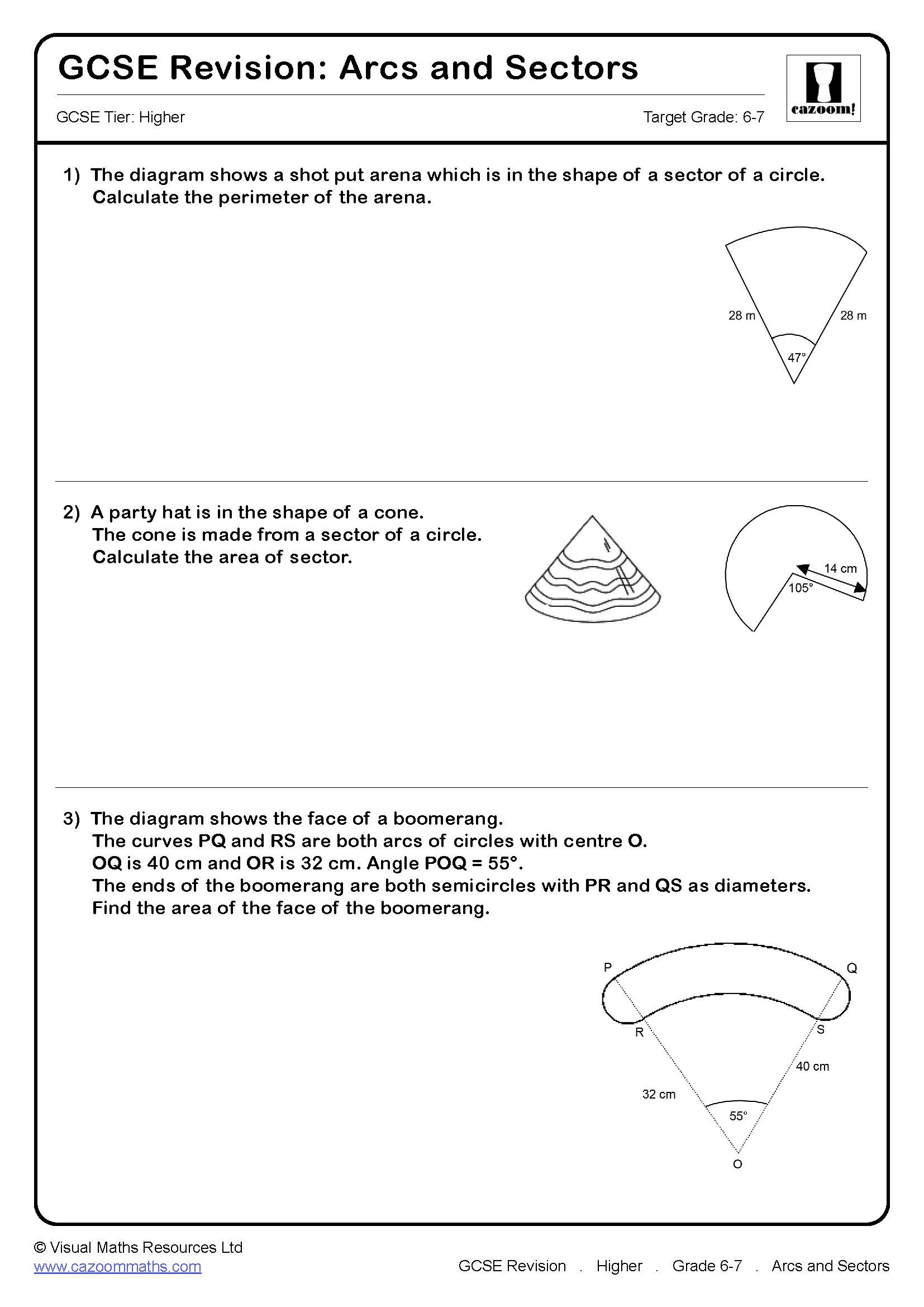 Preview of Arcs and Sectors