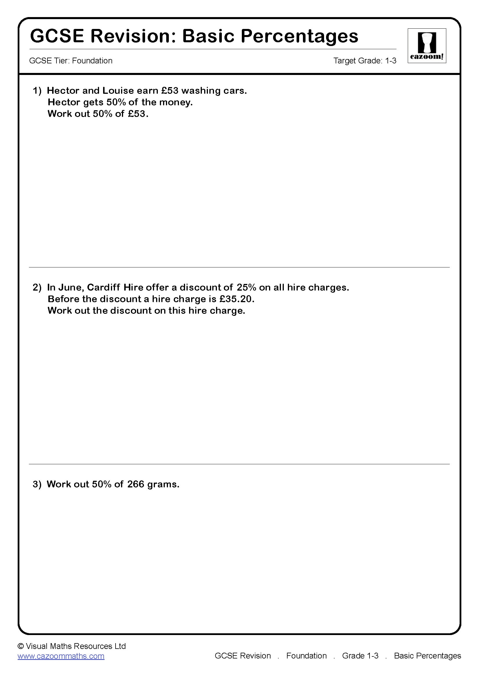 Preview of Basic Percentages