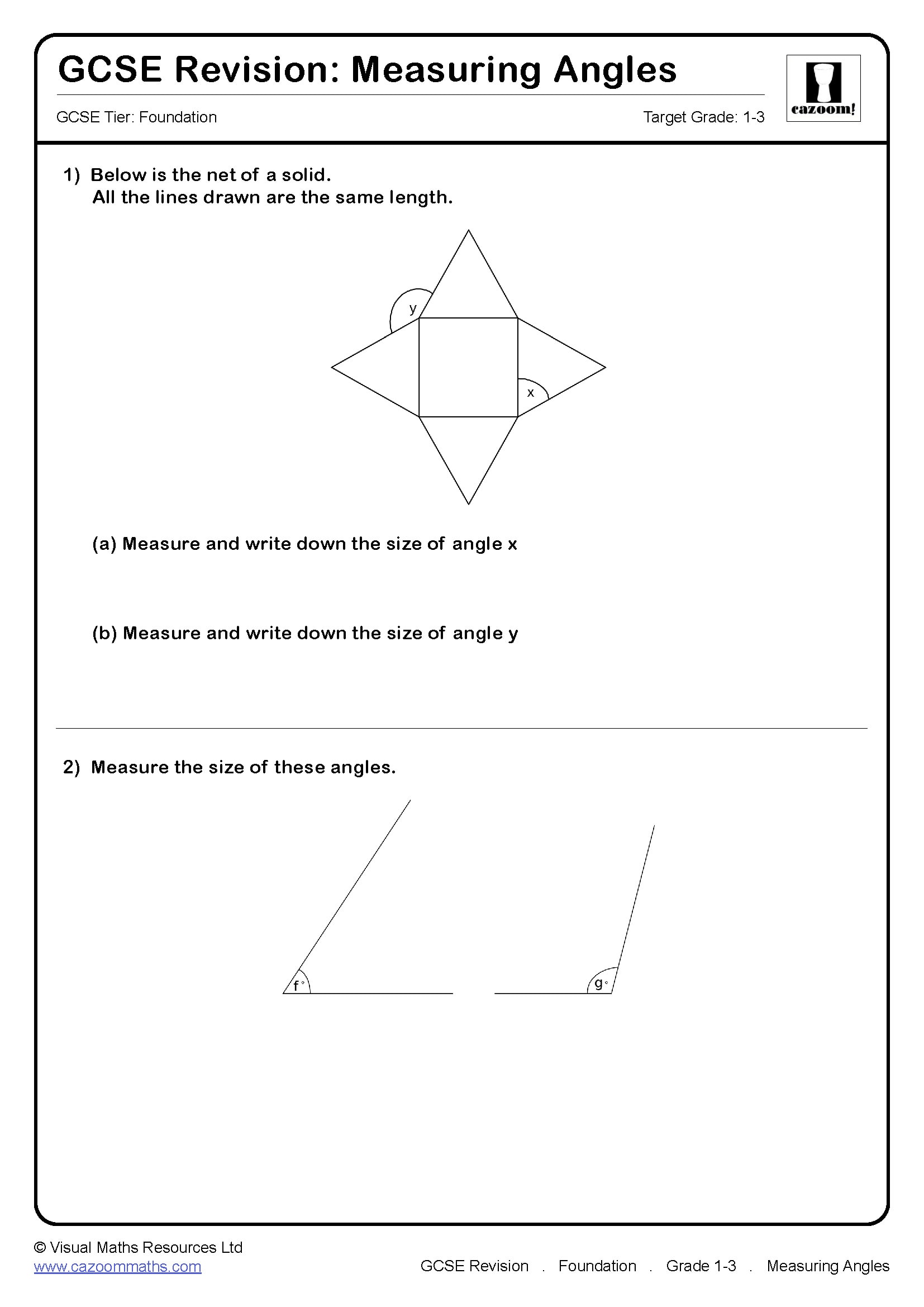 Preview of Measuring Angles