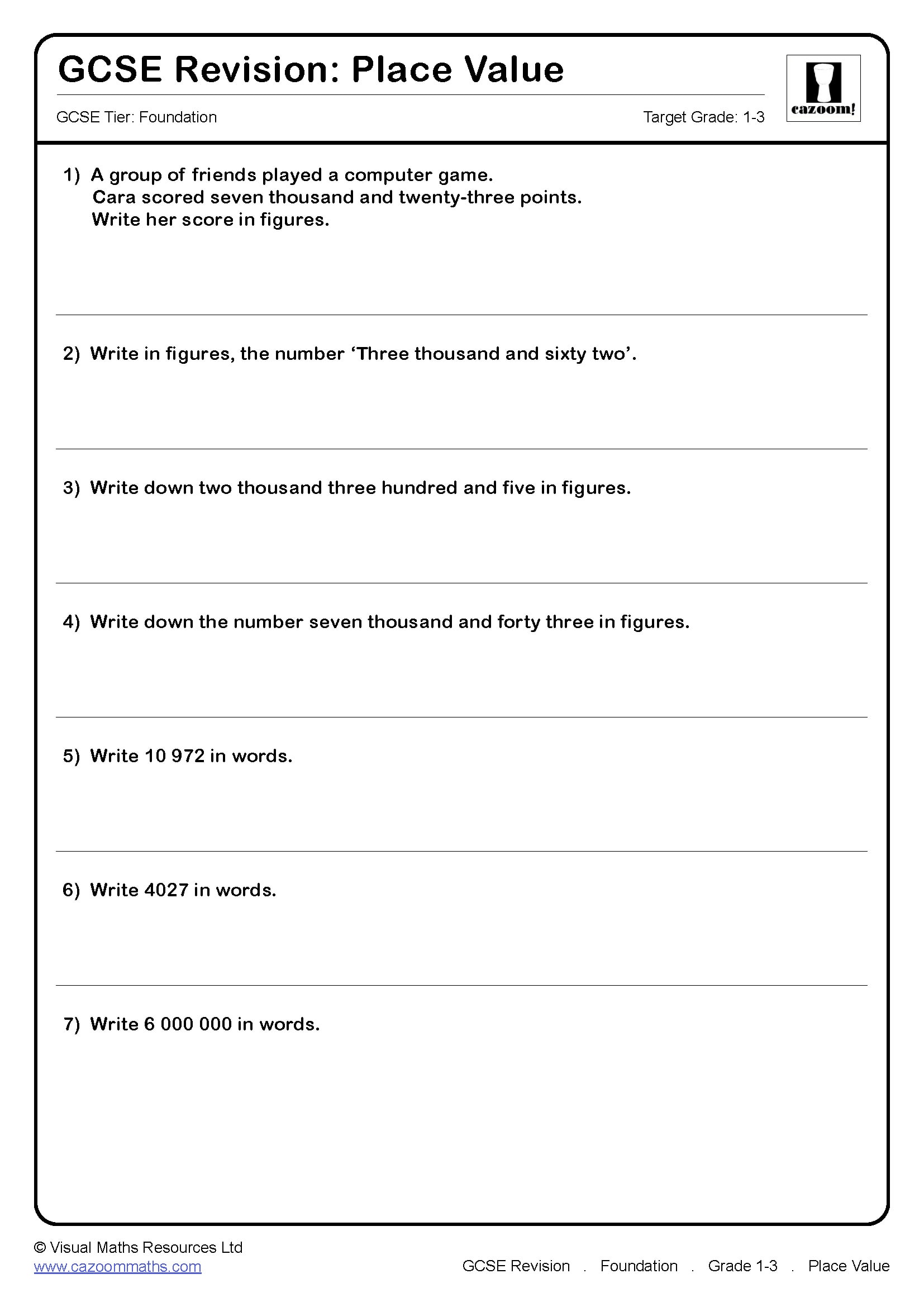 Preview of Place Value
